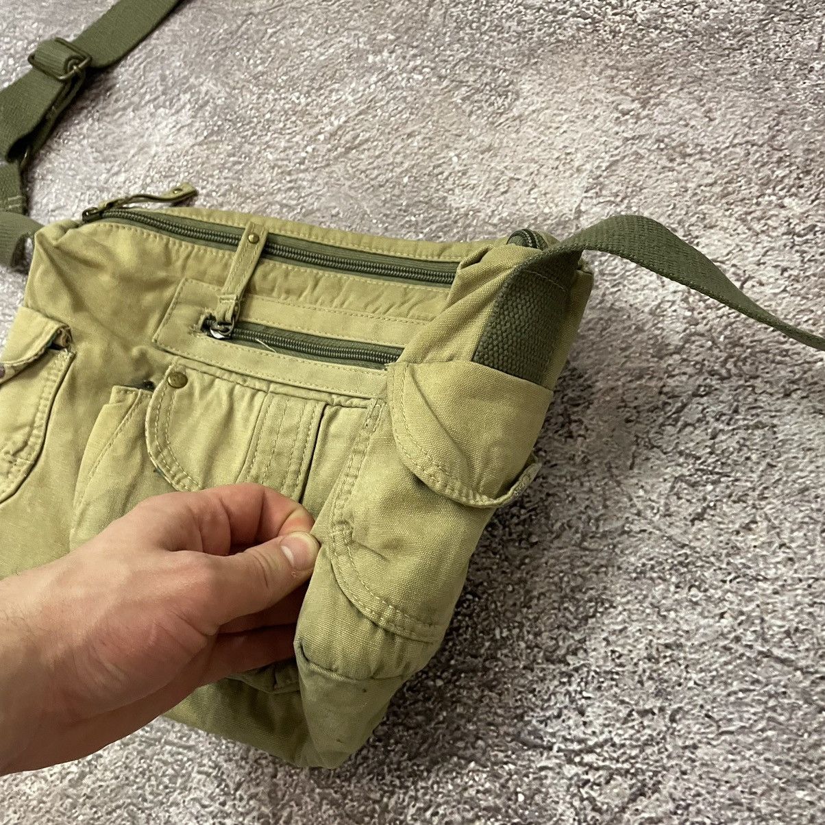 Vintage Vintage Y2K Olive Nylon Utility Crossbody Bag Military OS Size ONE SIZE - 7 Thumbnail