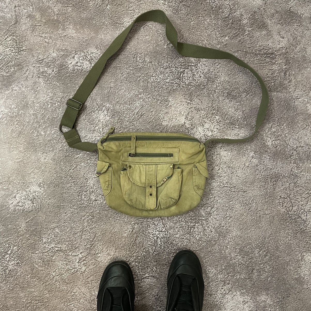 Vintage Vintage Y2K Olive Nylon Utility Crossbody Bag Military OS Size ONE SIZE - 2 Thumbnail