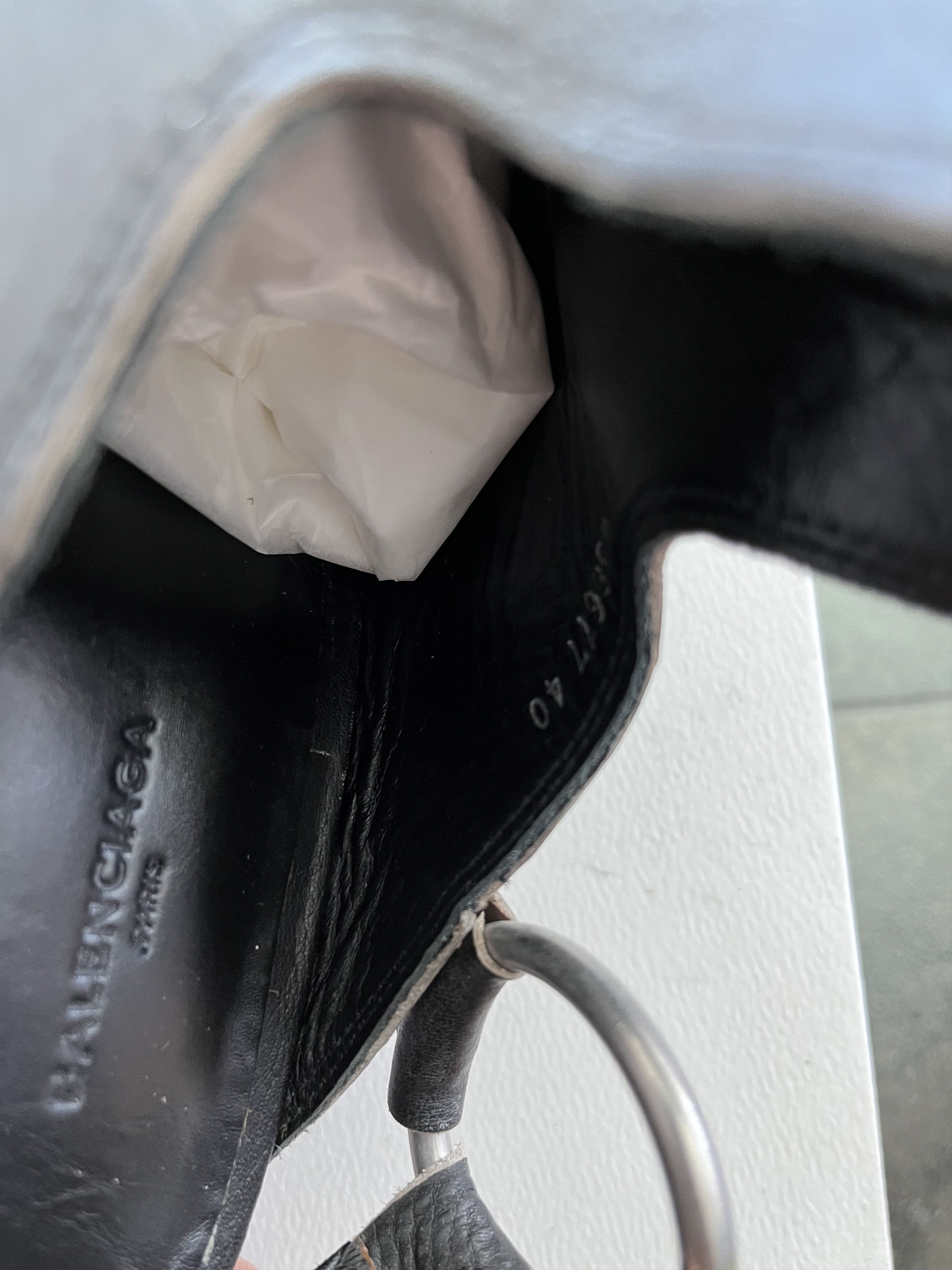 Balenciaga Balenciaga Black Distressed Leather Harness-strap Mules Size US 7.5 / EU 40-41 - 13 Thumbnail