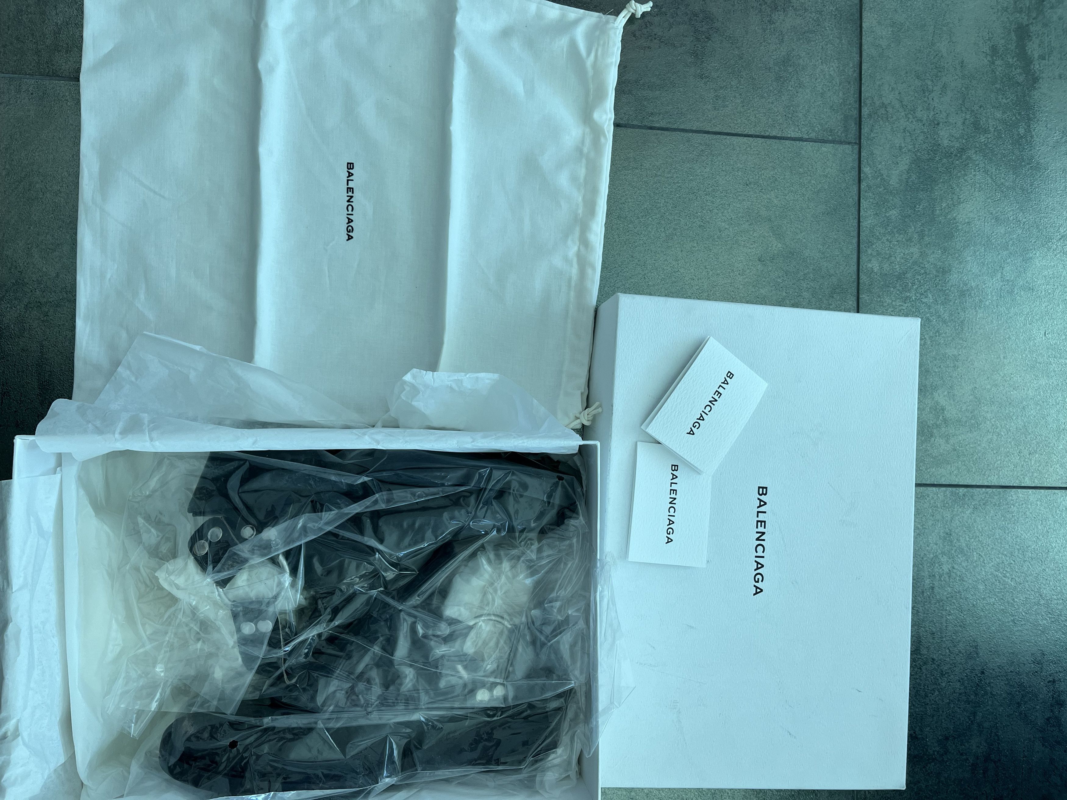 Balenciaga Balenciaga Black Distressed Leather Harness-strap Mules Size US 7.5 / EU 40-41 - 3 Thumbnail