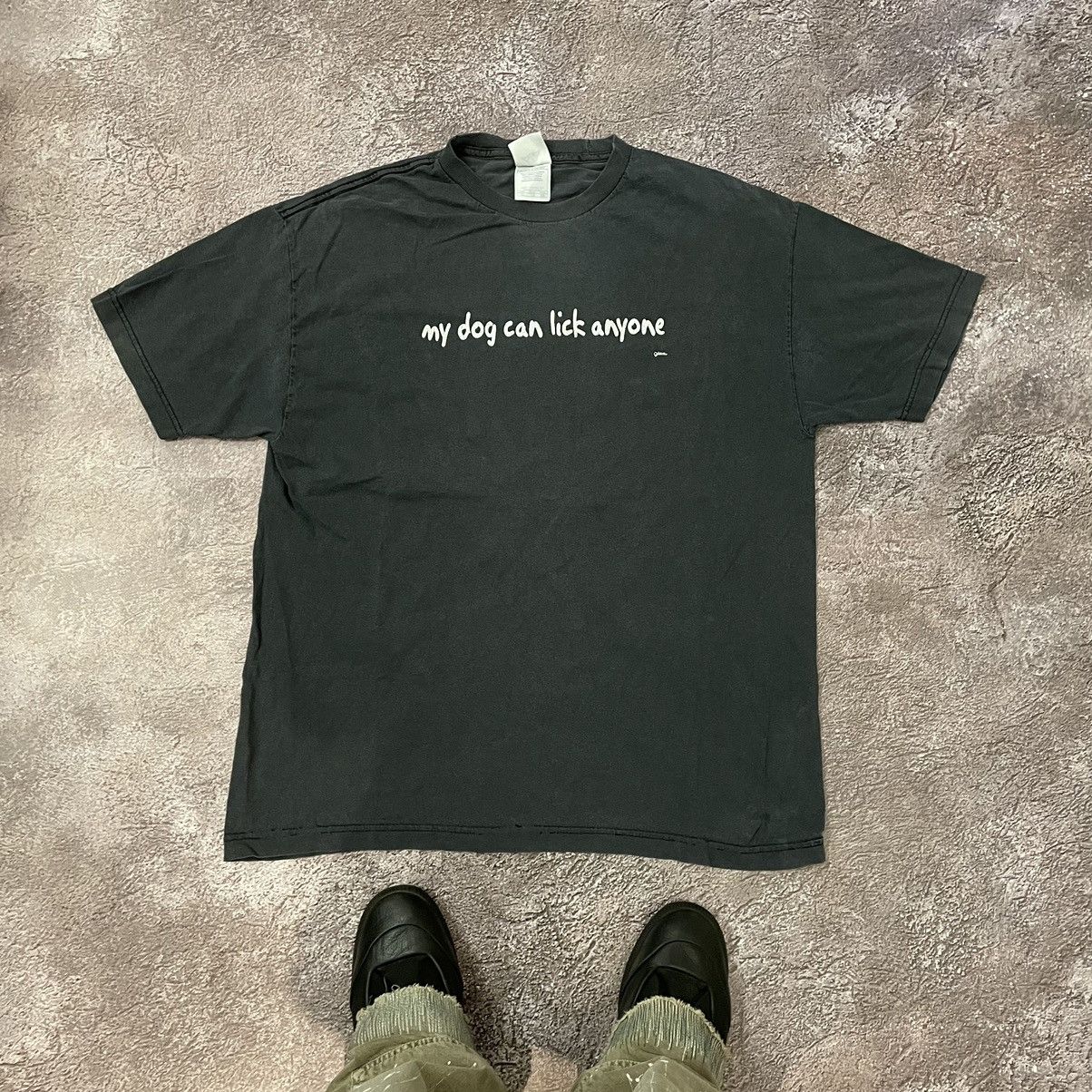 Vintage Vintage Y2K Graphic Tee Sun Faded Streetwear Dog Print XL Size US XL / EU 56 / 4 - 1 Thumbnail
