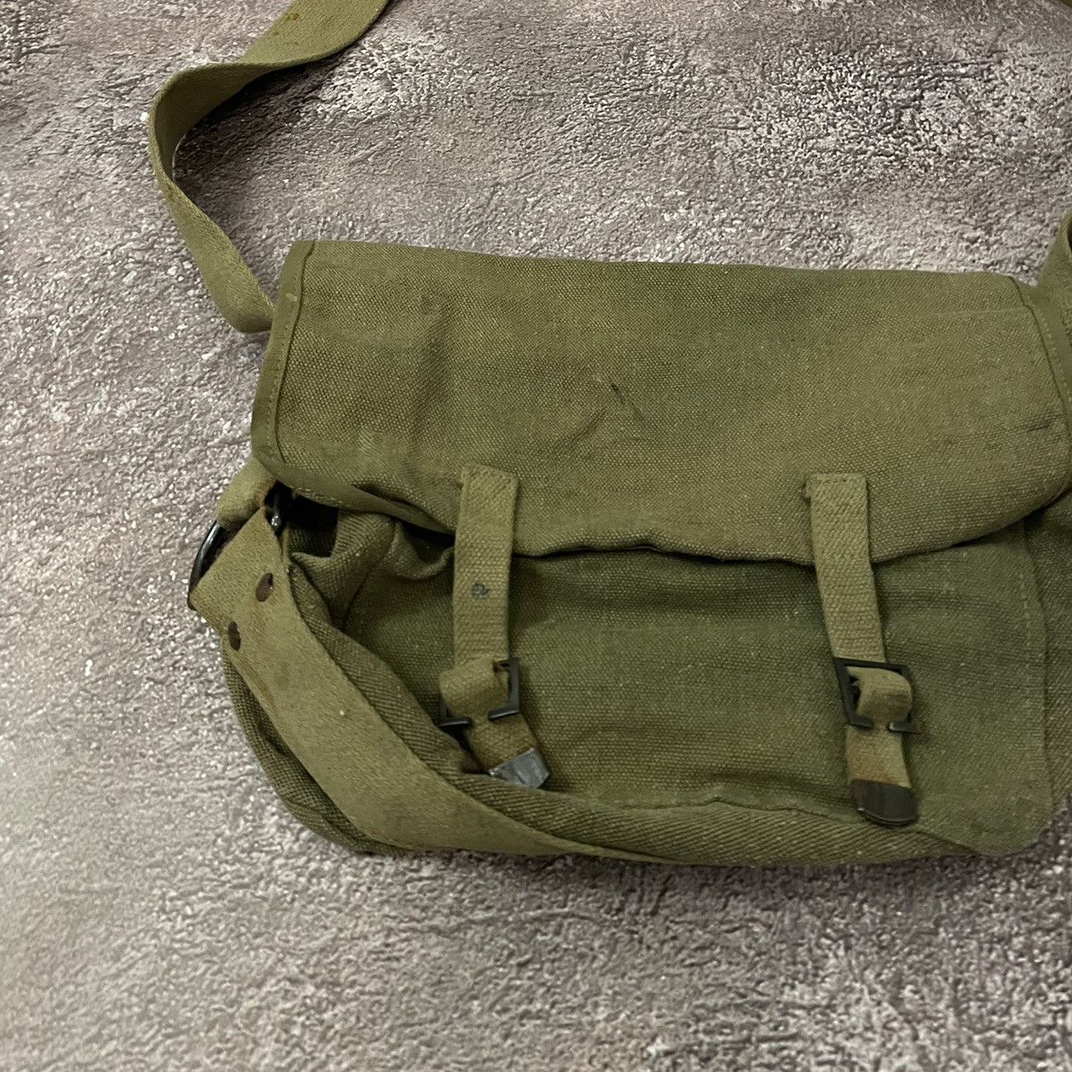 Vintage Vintage Y2K Military Canvas Crossbody Bag Olive Green OS Size ONE SIZE - 5 Thumbnail