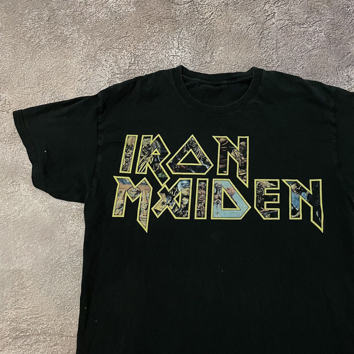 Vintage Vintage 90s Iron Maiden Band Tee Graphic Grunge Black Boxy M Size US M / EU 48-50 / 2 - 4 Thumbnail