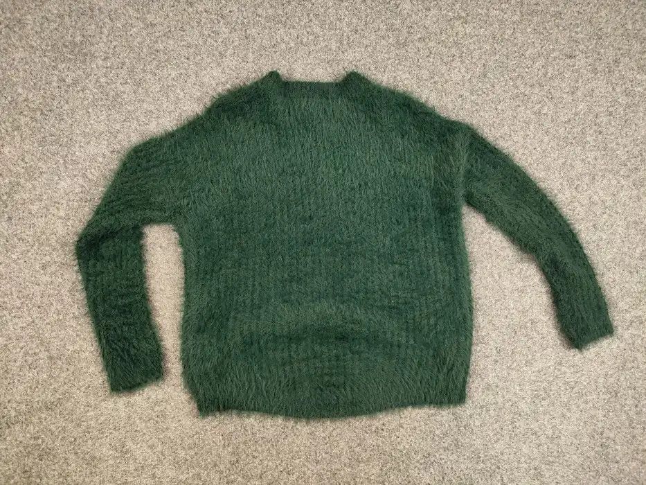 Japanese Brand Vintage Fuzzy Green Mohair Style Japanese Crewneck Sweater Size US S / EU 44-46 / 1 - 7 Thumbnail