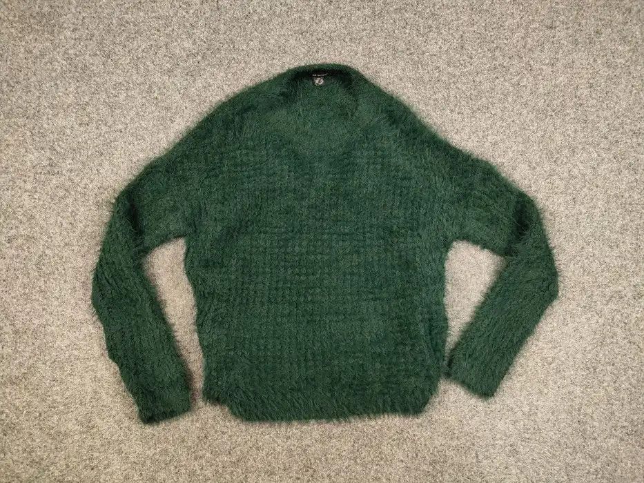 Japanese Brand Vintage Fuzzy Green Mohair Style Japanese Crewneck Sweater Size US S / EU 44-46 / 1 - 5 Thumbnail