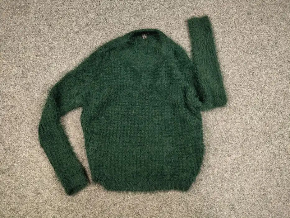 Japanese Brand Vintage Fuzzy Green Mohair Style Japanese Crewneck Sweater Size US S / EU 44-46 / 1 - 6 Thumbnail