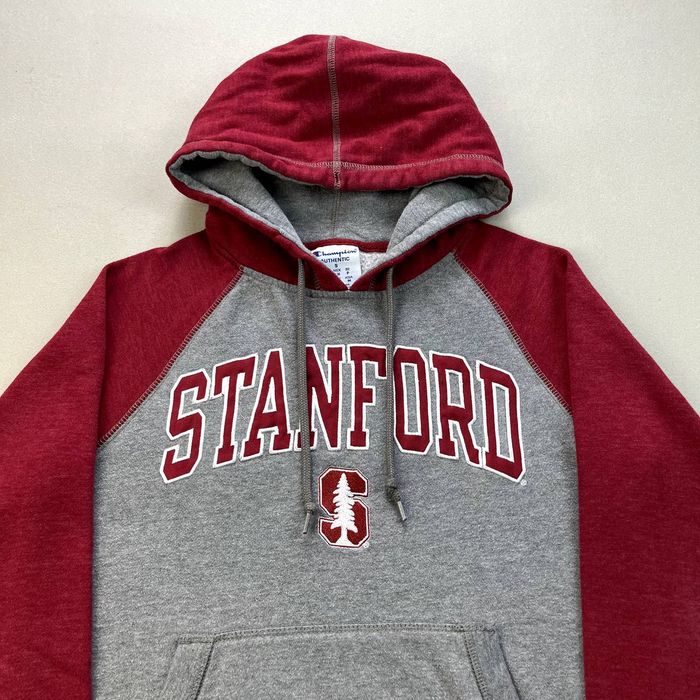 Champion Stanford University Hoodie Sweatshirt Gray Champion College ...