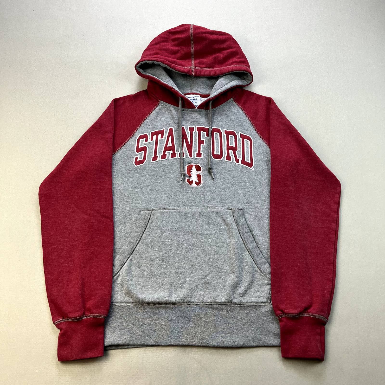 Champion Stanford University Hoodie Sweatshirt Gray Champion College ...