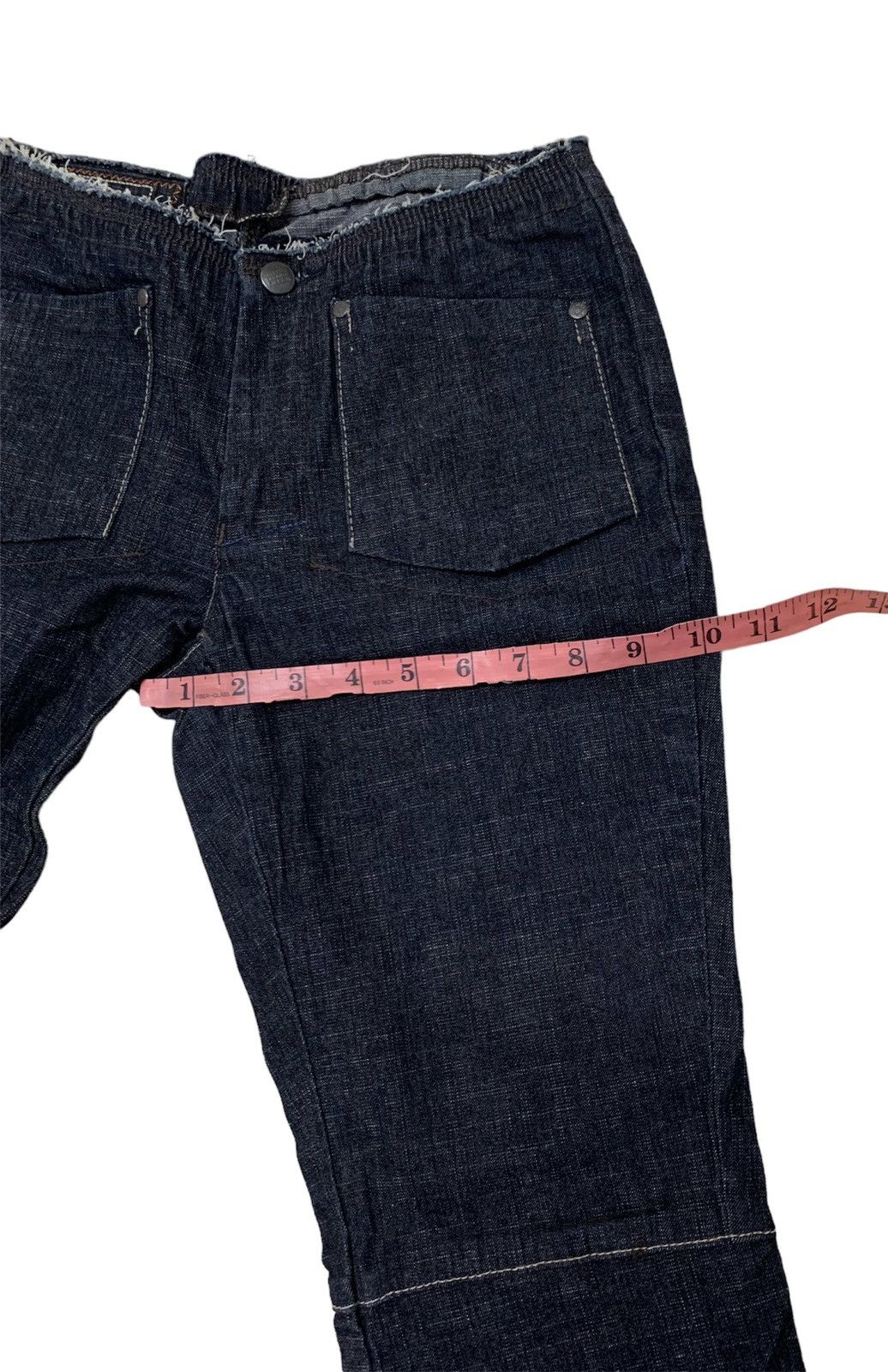 Marithe + Francois Girbaud FLARE 00s Marithé François Girbaud Dark Wash Denim Size 28" / US 6 / IT 42 - 6 Thumbnail