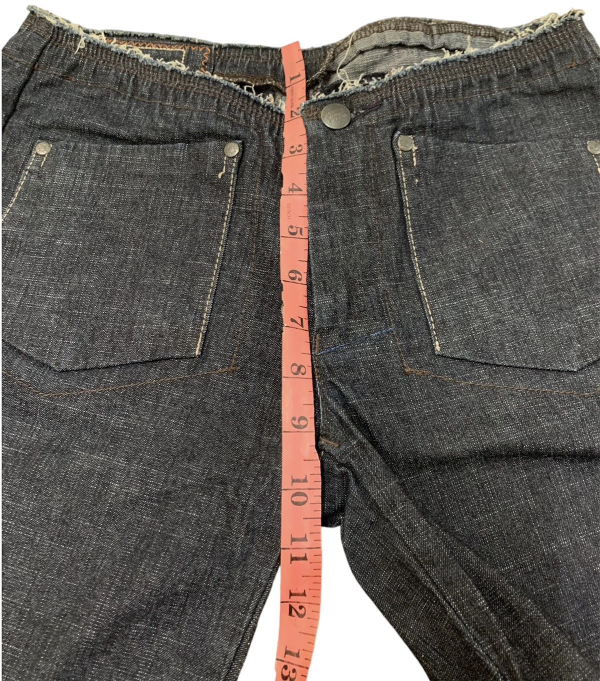 Marithe + Francois Girbaud FLARE 00s Marithé François Girbaud Dark Wash Denim Size 28" / US 6 / IT 42 - 10 Thumbnail