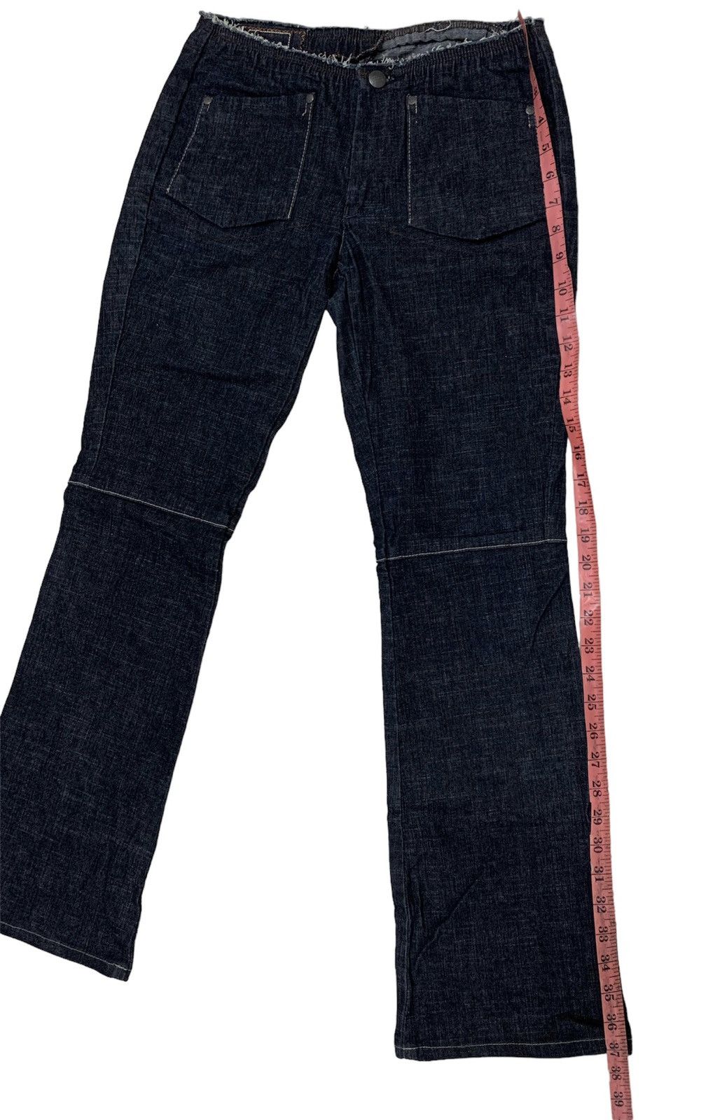 Marithe + Francois Girbaud FLARE 00s Marithé François Girbaud Dark Wash Denim Size 28" / US 6 / IT 42 - 3 Thumbnail