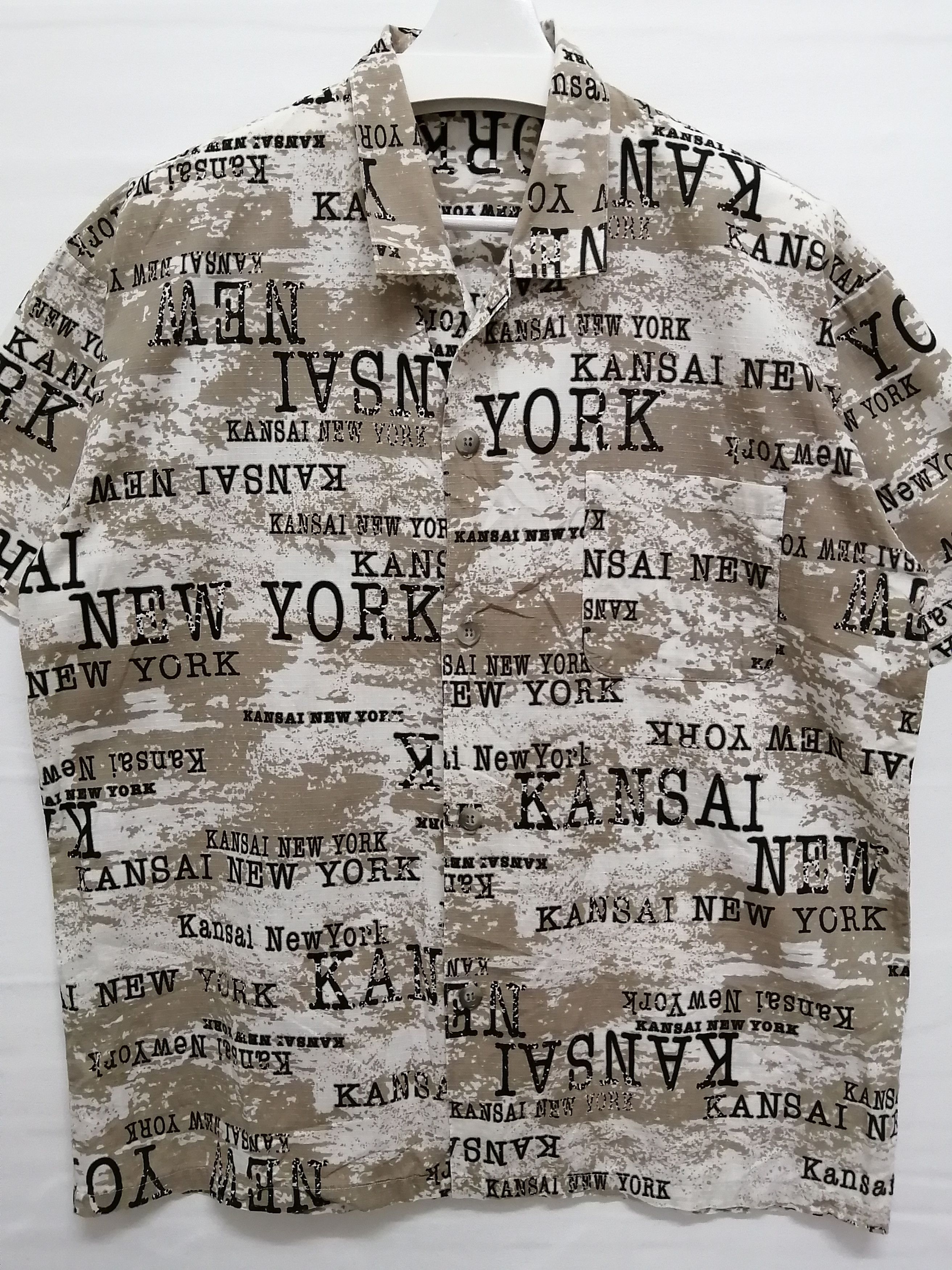 Kansai Yamamoto KANSAI NEW YORK All Over Print Shirt Size US L / EU 52-54 / 3 - 8 Thumbnail