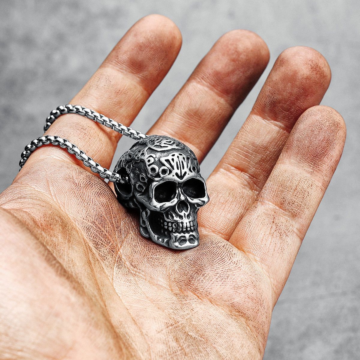 Jewelry Skull Pendant Necklace Size ONE SIZE - 1 Thumbnail