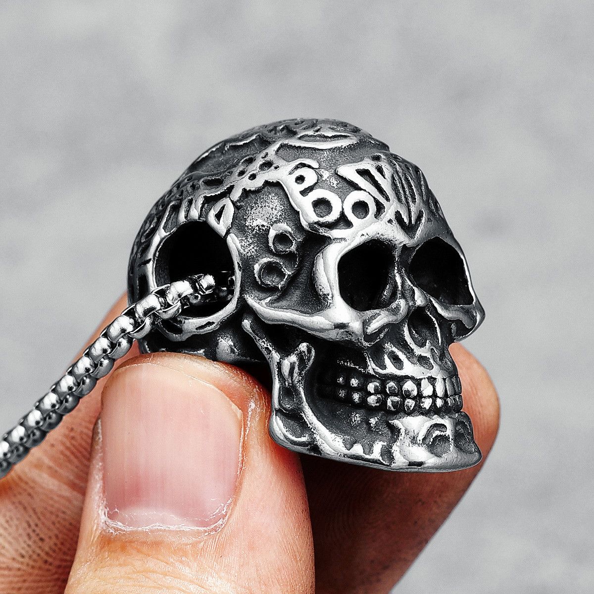Jewelry Skull Pendant Necklace Size ONE SIZE - 3 Thumbnail