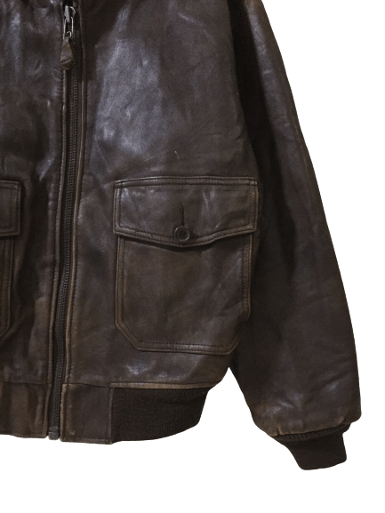 Other Bomber Leather Jacket Size US M / EU 48-50 / 2 - 2 Thumbnail
