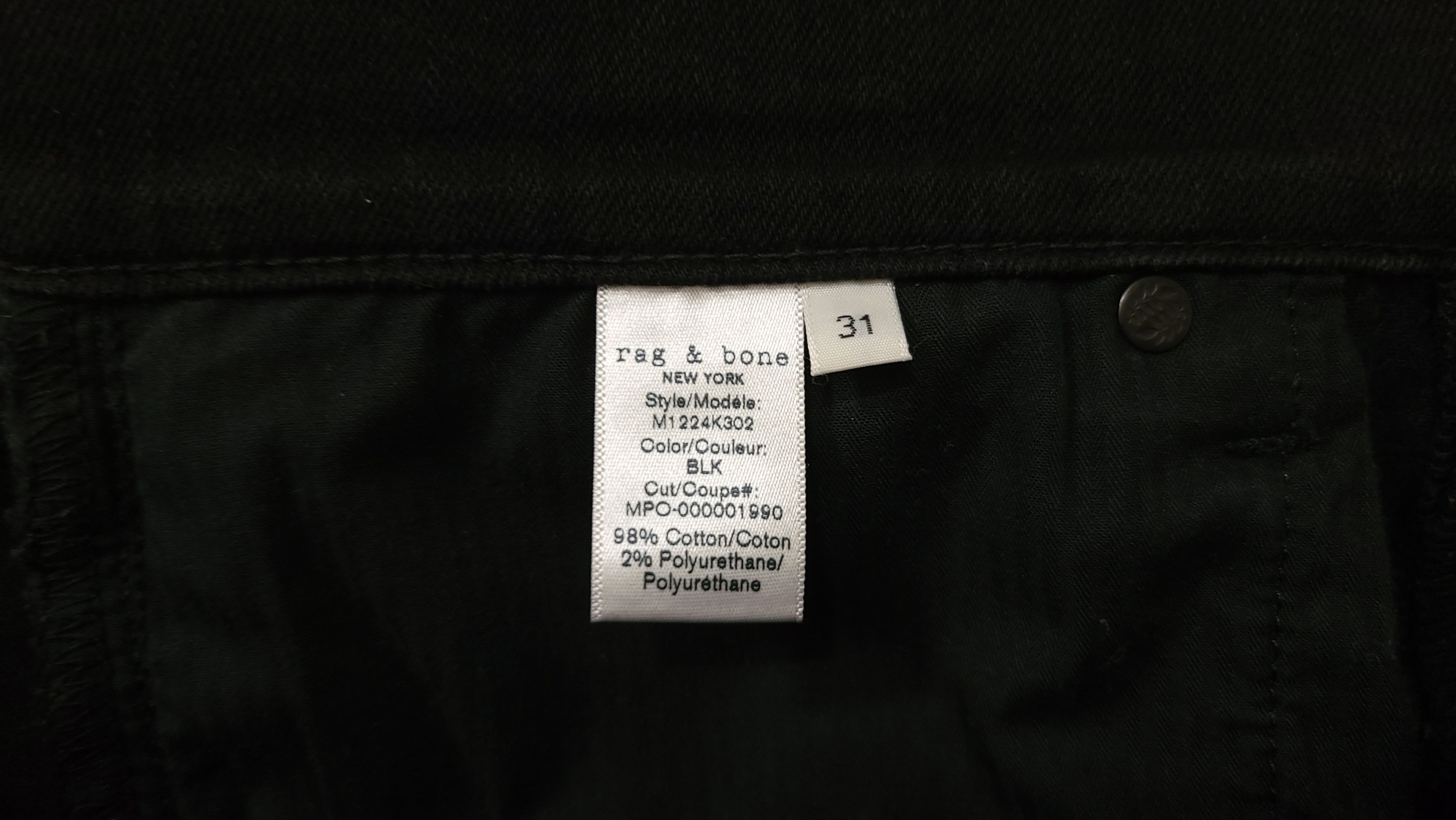 Rag & Bone Fit 1 Extra Slim Jeans Size US 31 - 8 Thumbnail