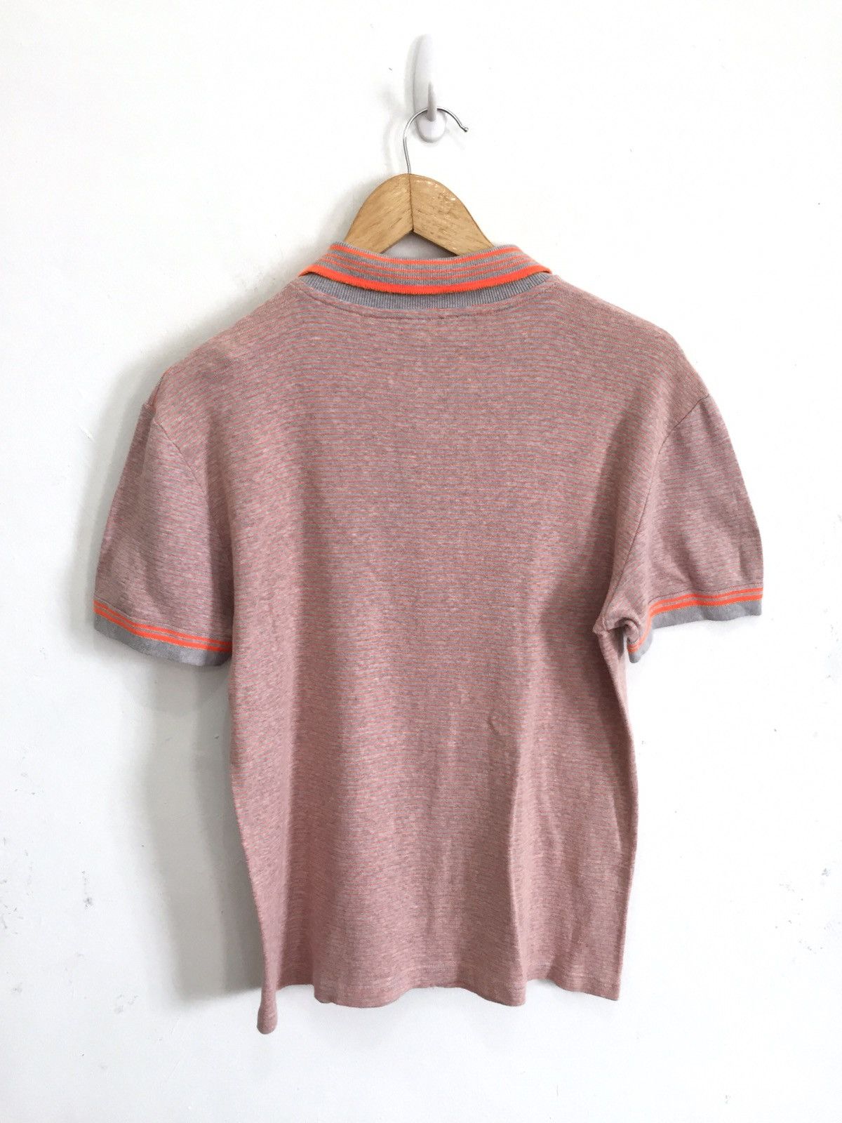 A.P.C. A.P.C. Rue De Fleurus Paris Striped Polo Shirt Size US S / EU 44-46 / 1 - 3 Thumbnail