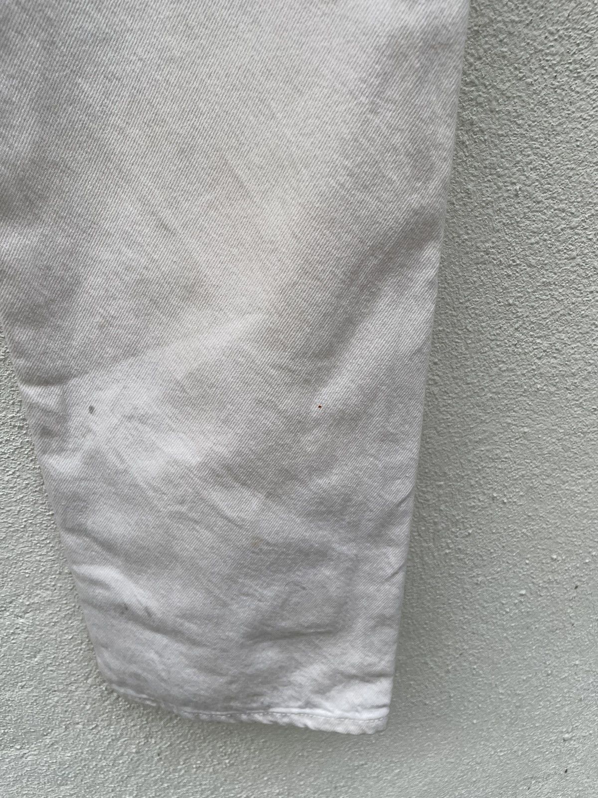 Levi's Vintage Clothing Vintage 90s Levis 501 White Made In USA Denim Jeans Size US 30 / EU 46 - 11 Thumbnail