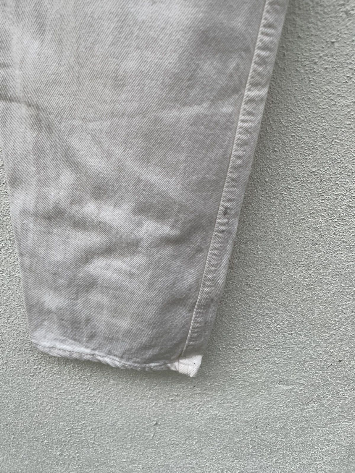 Levi's Vintage Clothing Vintage 90s Levis 501 White Made In USA Denim Jeans Size US 30 / EU 46 - 9 Thumbnail