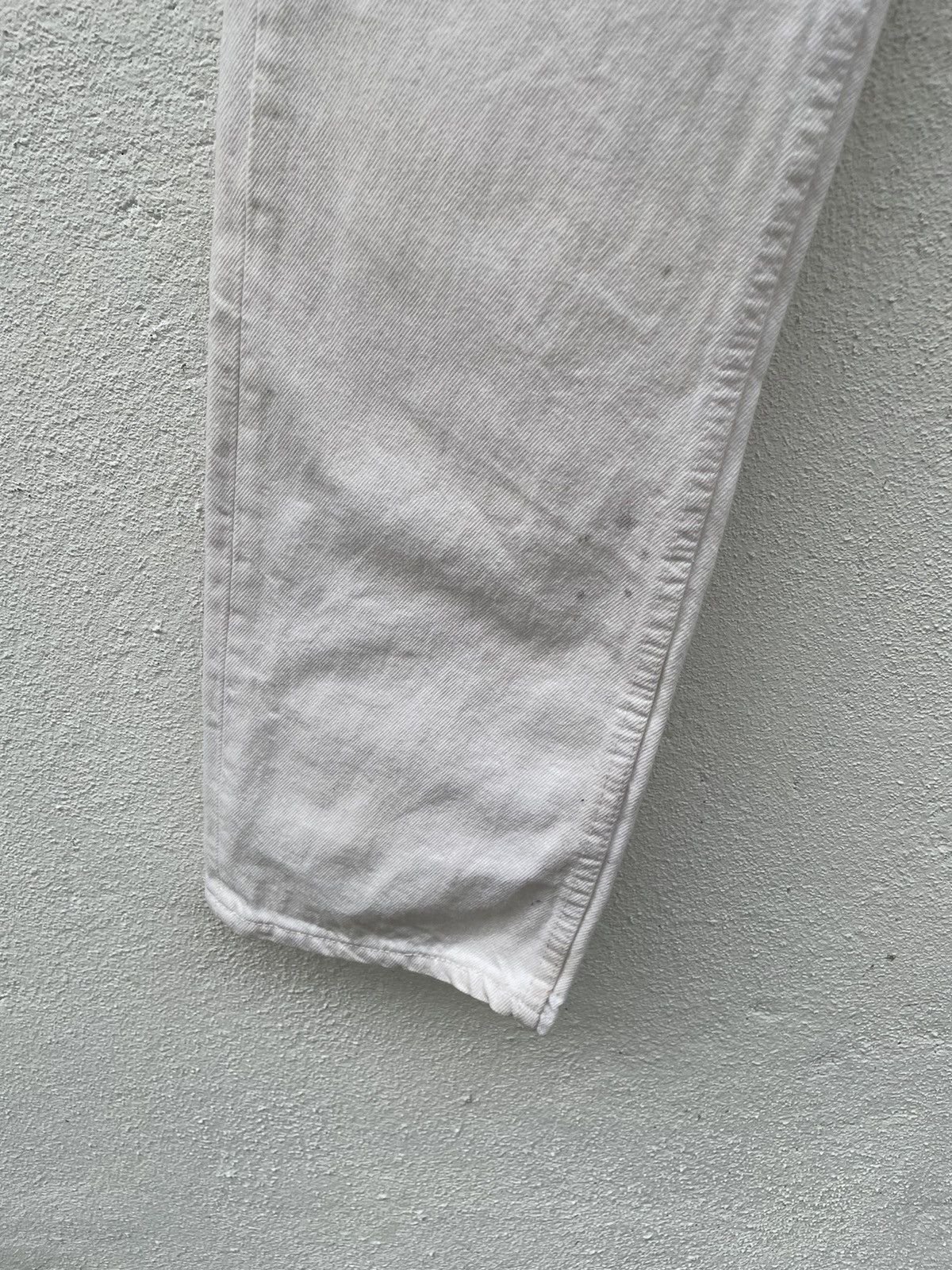 Levi's Vintage Clothing Vintage 90s Levis 501 White Made In USA Denim Jeans Size US 30 / EU 46 - 4 Thumbnail