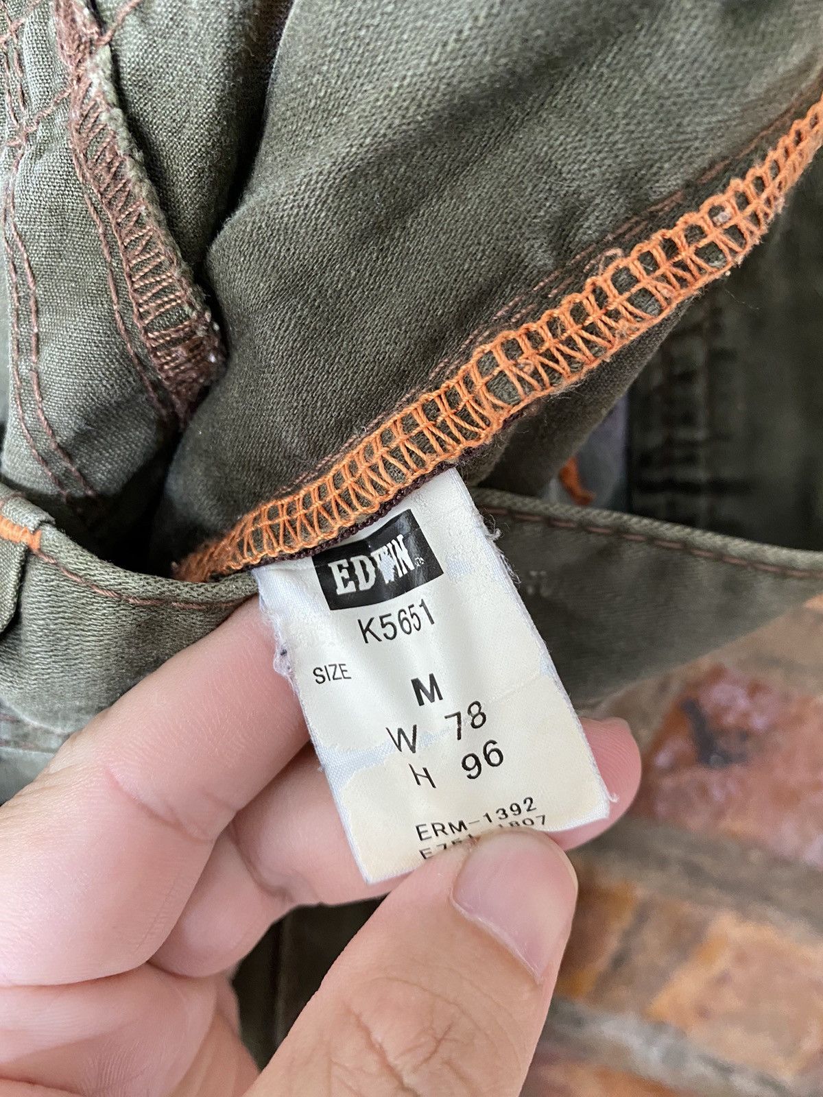 Edwin Vtg 3D Bush Flare cargos Pants Size US 33 - 17 Thumbnail