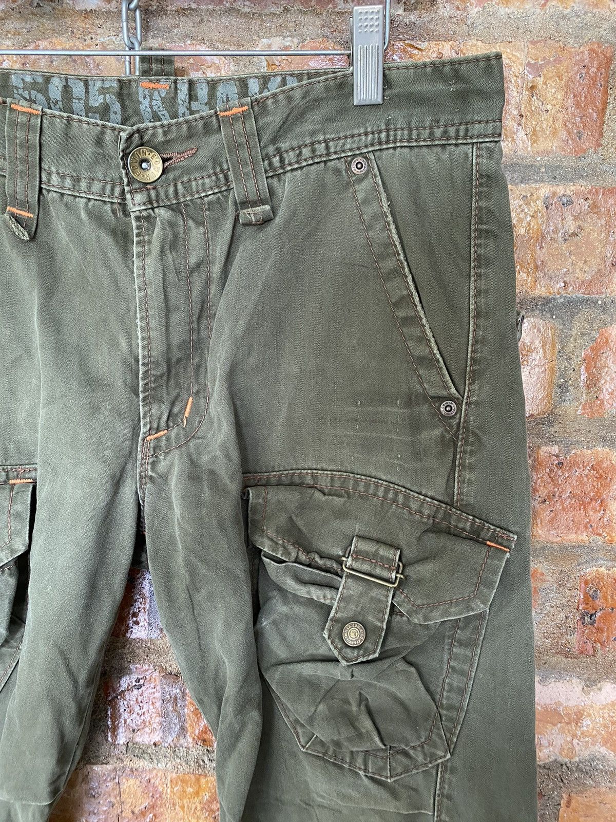 Edwin Vtg 3D Bush Flare cargos Pants Size US 33 - 6 Thumbnail