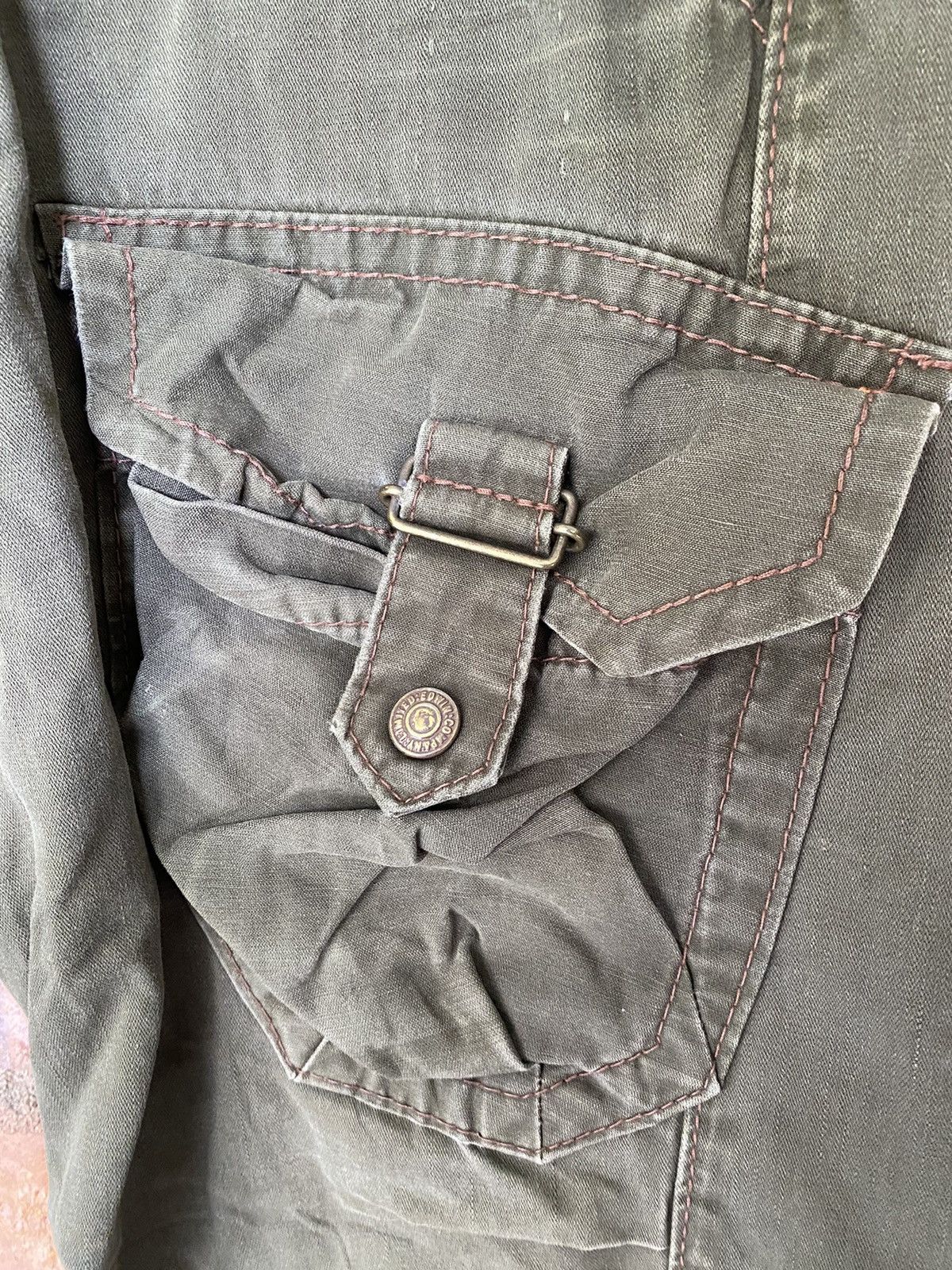 Edwin Vtg 3D Bush Flare cargos Pants Size US 33 - 8 Thumbnail