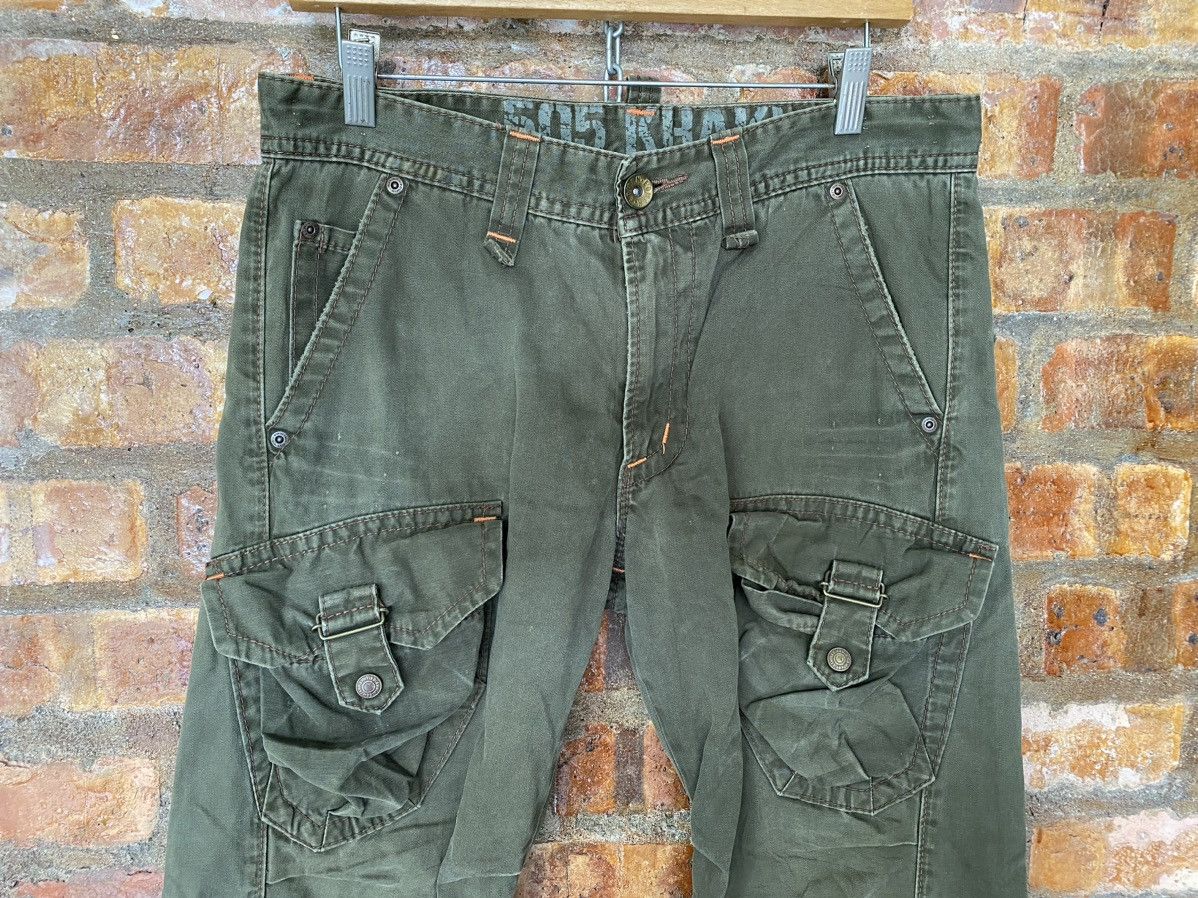 Edwin Vtg 3D Bush Flare cargos Pants Size US 33 - 4 Thumbnail