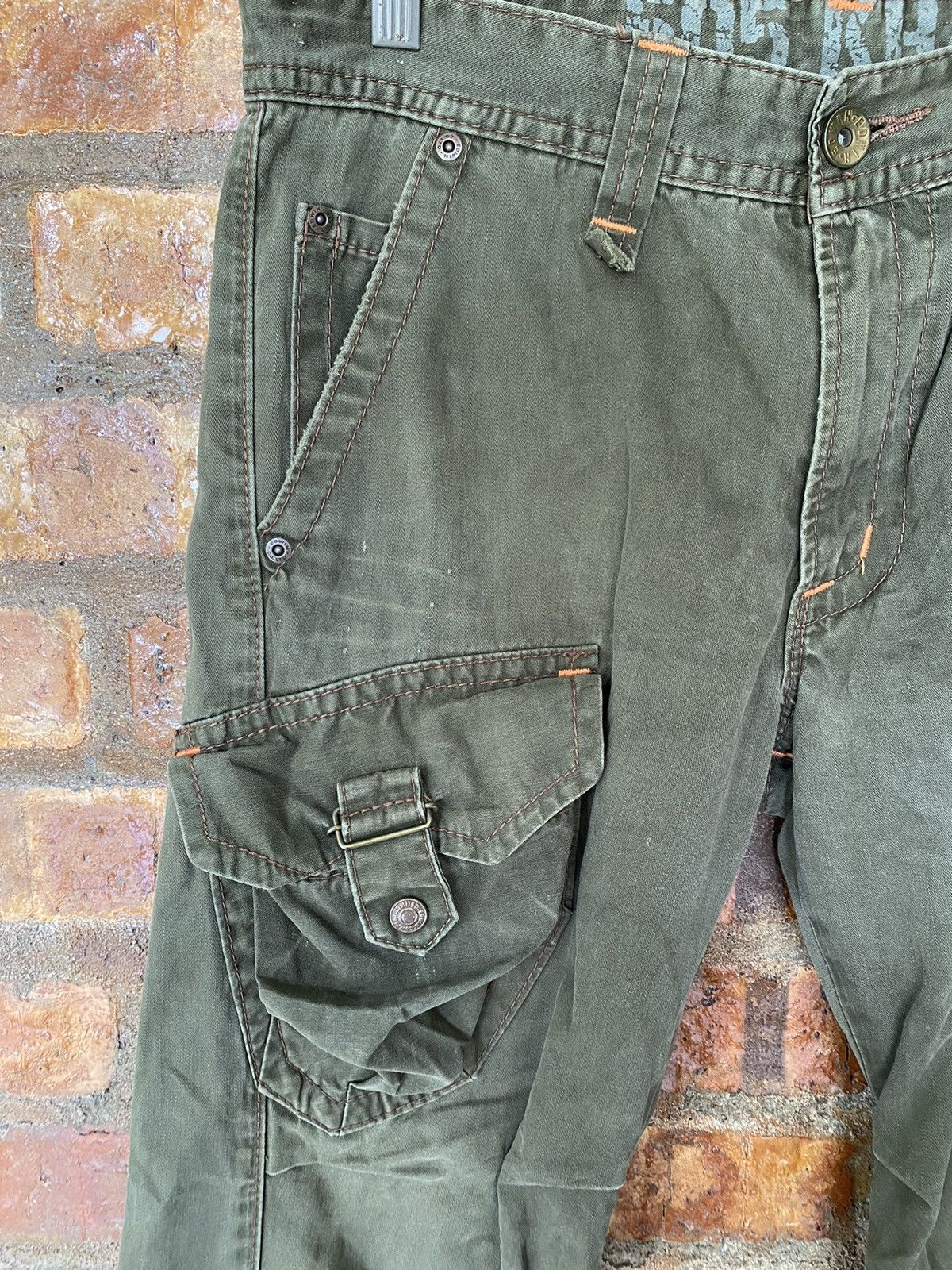 Edwin Vtg 3D Bush Flare cargos Pants Size US 33 - 7 Thumbnail