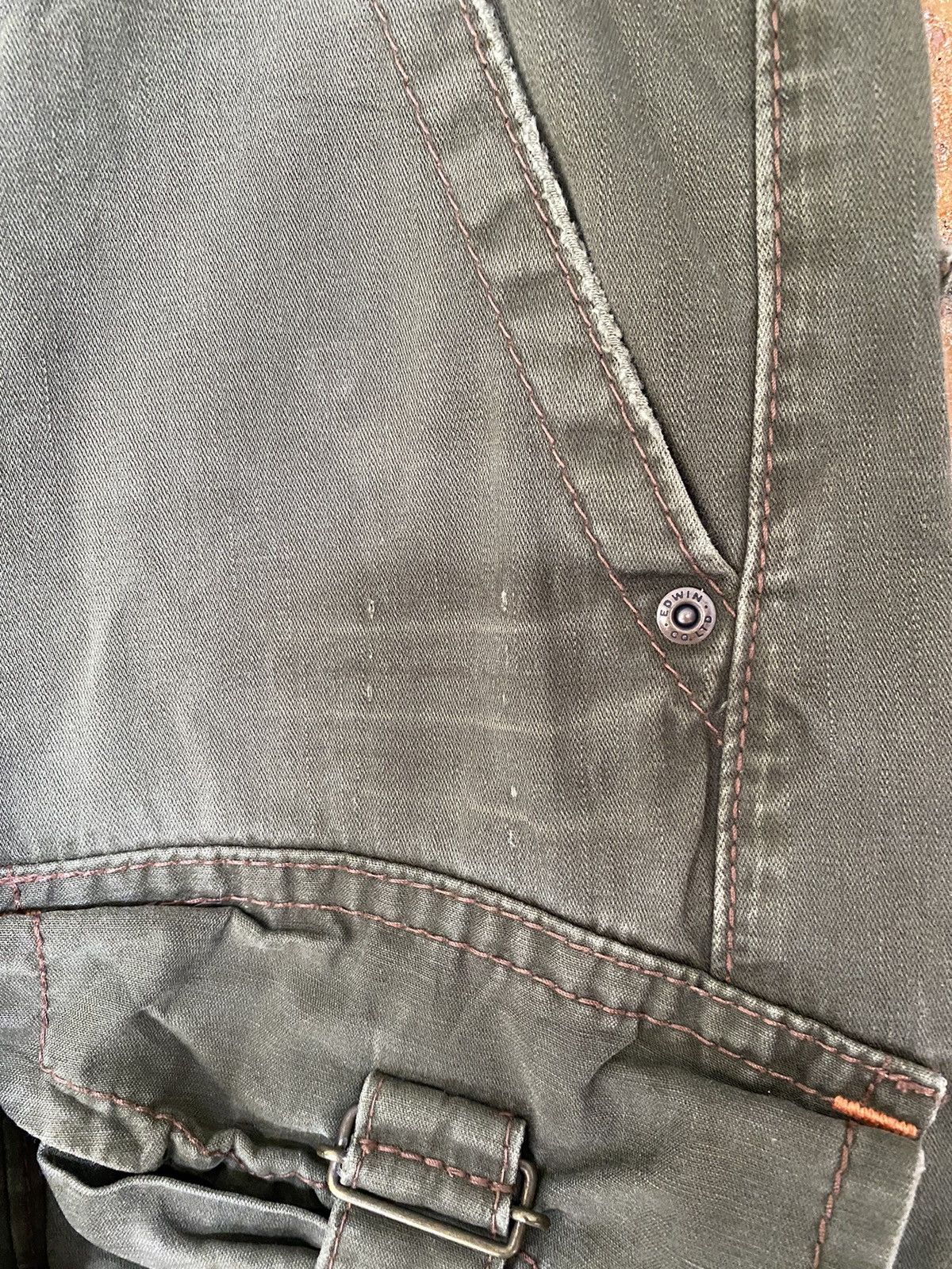 Edwin Vtg 3D Bush Flare cargos Pants Size US 33 - 9 Thumbnail