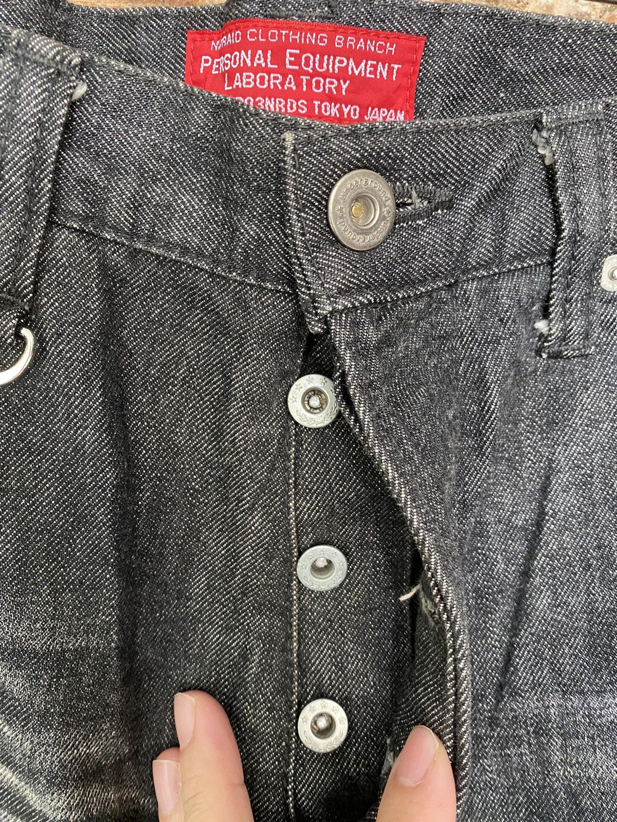Hiroshi Fujiwara × Japanese Brand × Recon NITRAID Japan Wash faded Raw Denim Size US 33 - 9 Thumbnail