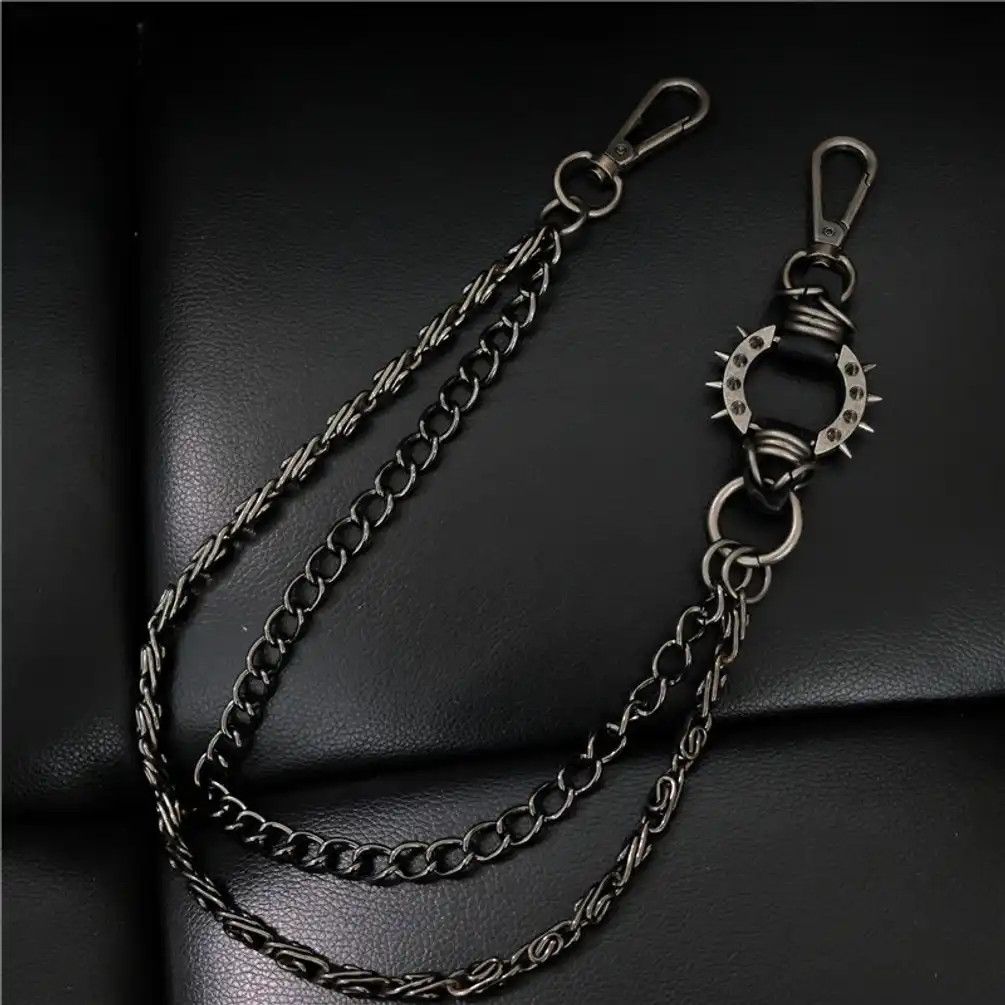 Jewelry 2 Layer Waist Pants Wallet Chain Size ONE SIZE - 3 Thumbnail