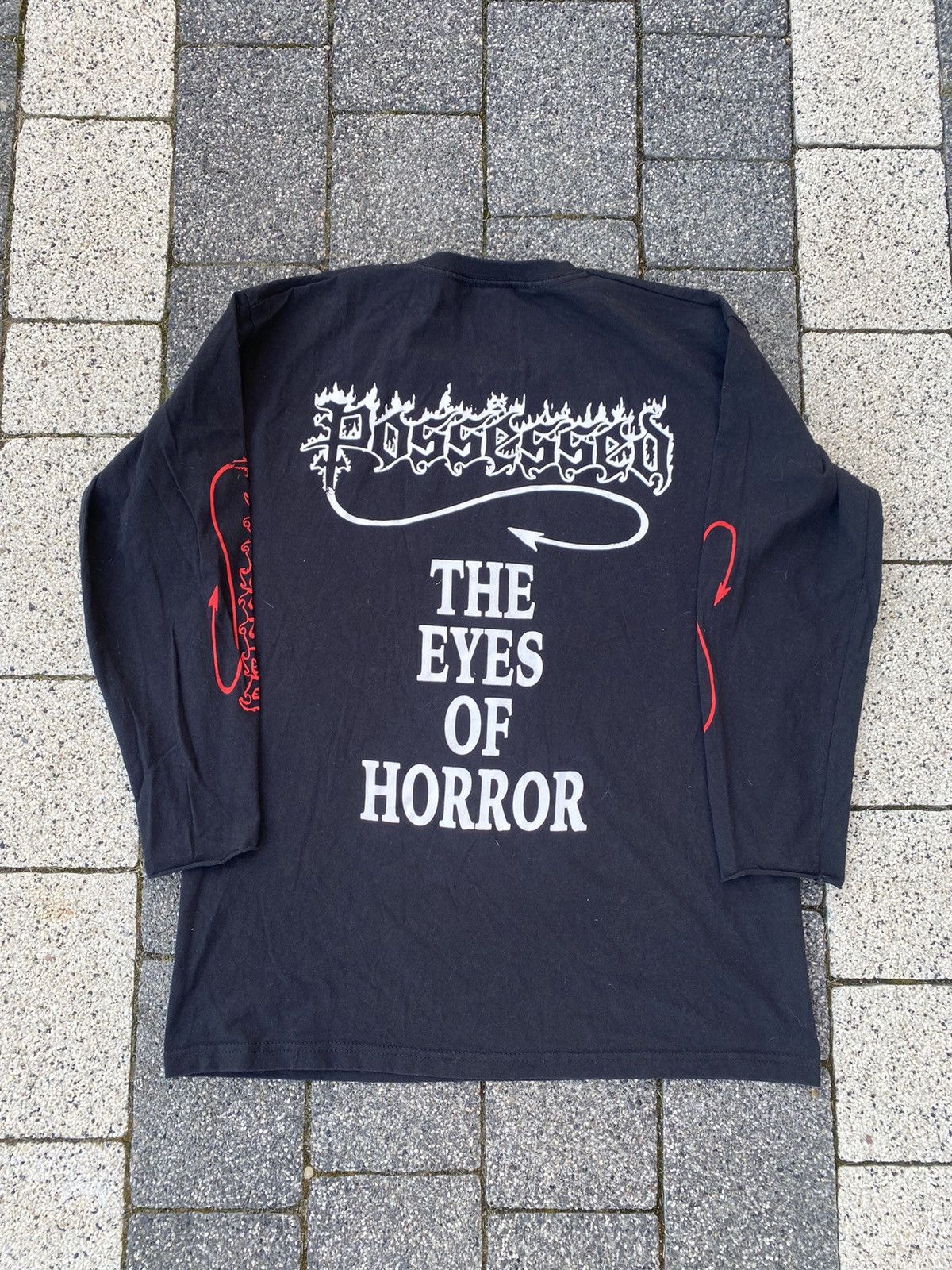 Band Tees Possessed the eyes of horror Vintage 00s band long sleeve Size US M / EU 48-50 / 2 - 2 Thumbnail
