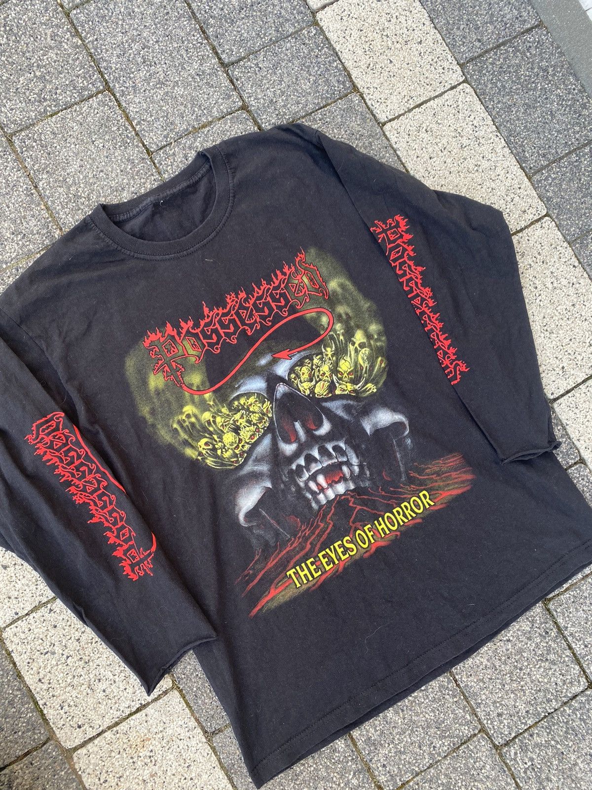 Band Tees Possessed the eyes of horror Vintage 00s band long sleeve Size US M / EU 48-50 / 2 - 3 Thumbnail