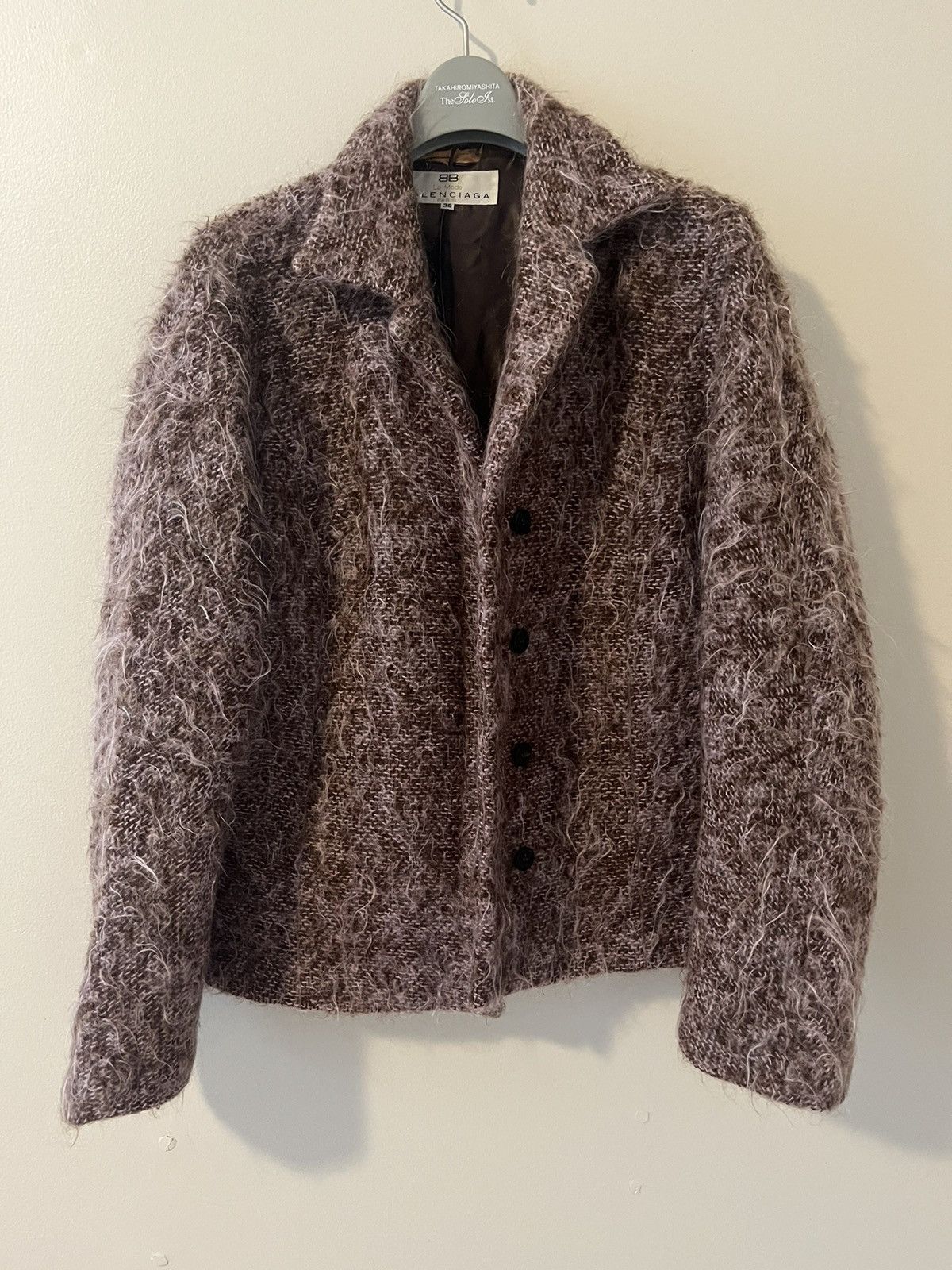 Balenciaga Cropped faux fur jacket | Grailed