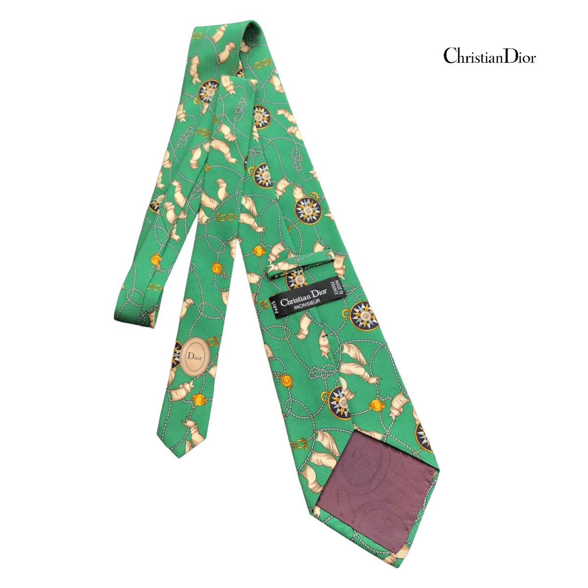 Christian Dior Monsieur Christian Dior Monsieur Silk Tie Made In France Size ONE SIZE - 1 Thumbnail
