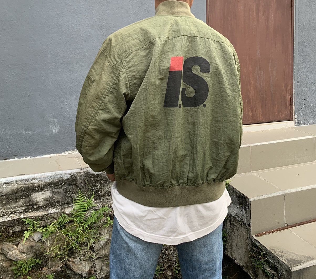 Issey Miyake 👹ISSEY MIYAKE BIG LOGO BOMBER JACKET Size US M / EU 48-50 / 2 - 2 Thumbnail