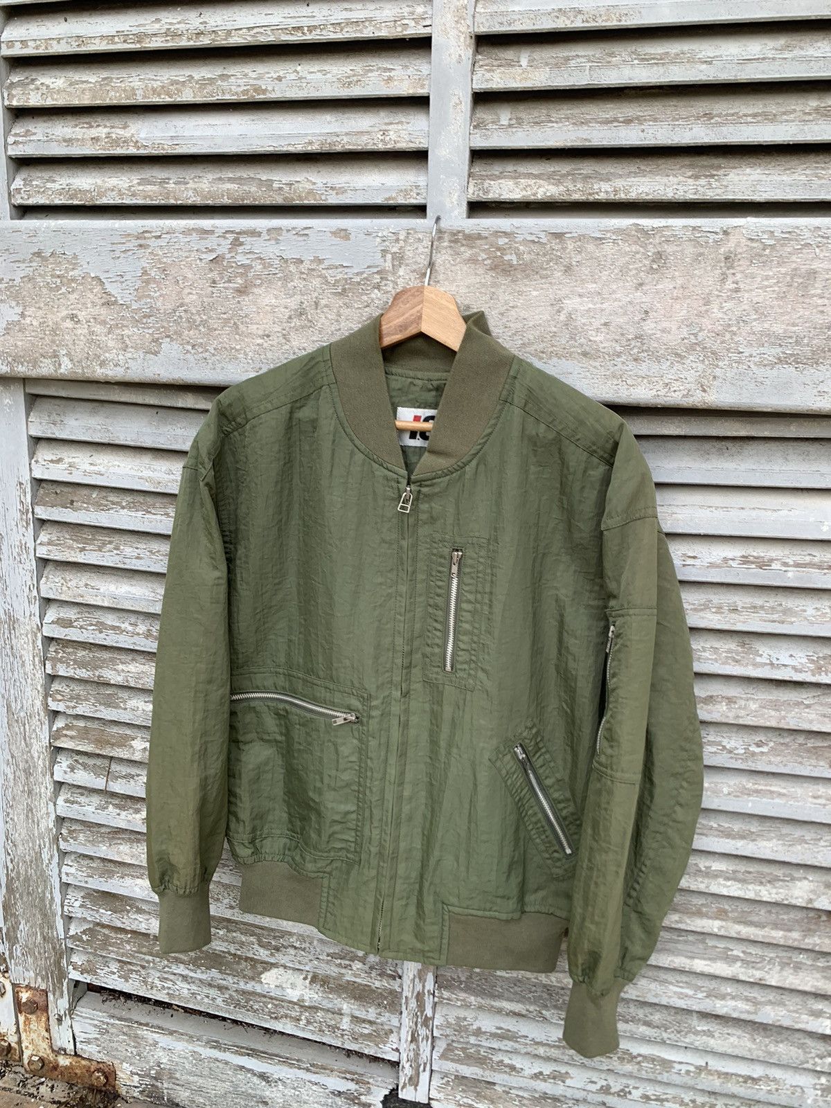 Issey Miyake 👹ISSEY MIYAKE BIG LOGO BOMBER JACKET Size US M / EU 48-50 / 2 - 10 Thumbnail