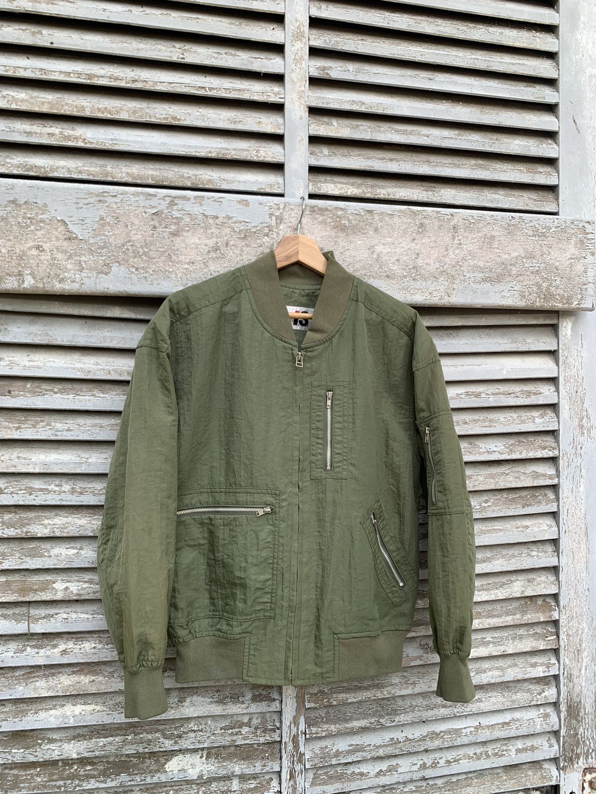 Issey Miyake 👹ISSEY MIYAKE BIG LOGO BOMBER JACKET Size US M / EU 48-50 / 2 - 7 Thumbnail