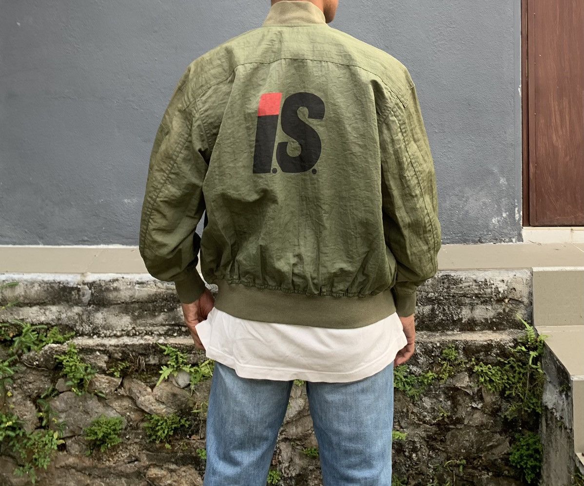 Issey Miyake 👹ISSEY MIYAKE BIG LOGO BOMBER JACKET Size US M / EU 48-50 / 2 - 8 Thumbnail