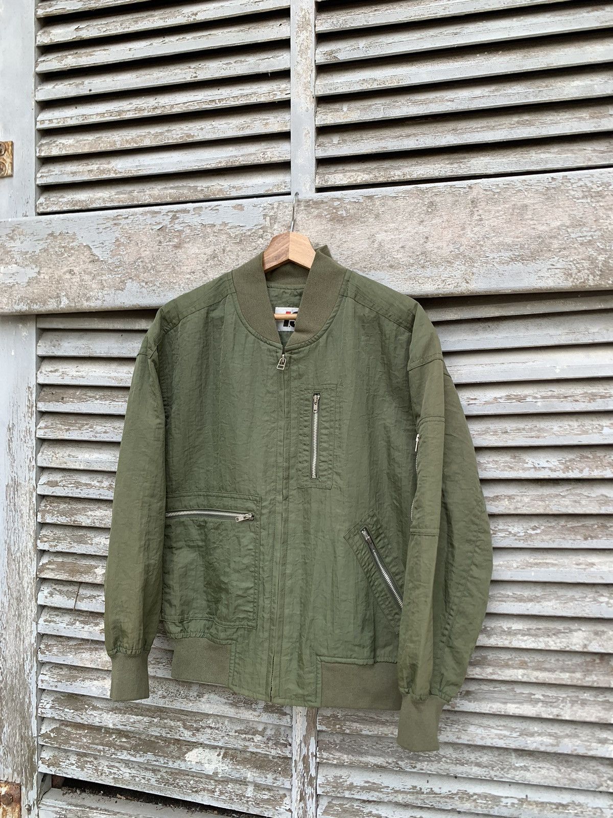 Issey Miyake 👹ISSEY MIYAKE BIG LOGO BOMBER JACKET Size US M / EU 48-50 / 2 - 5 Thumbnail