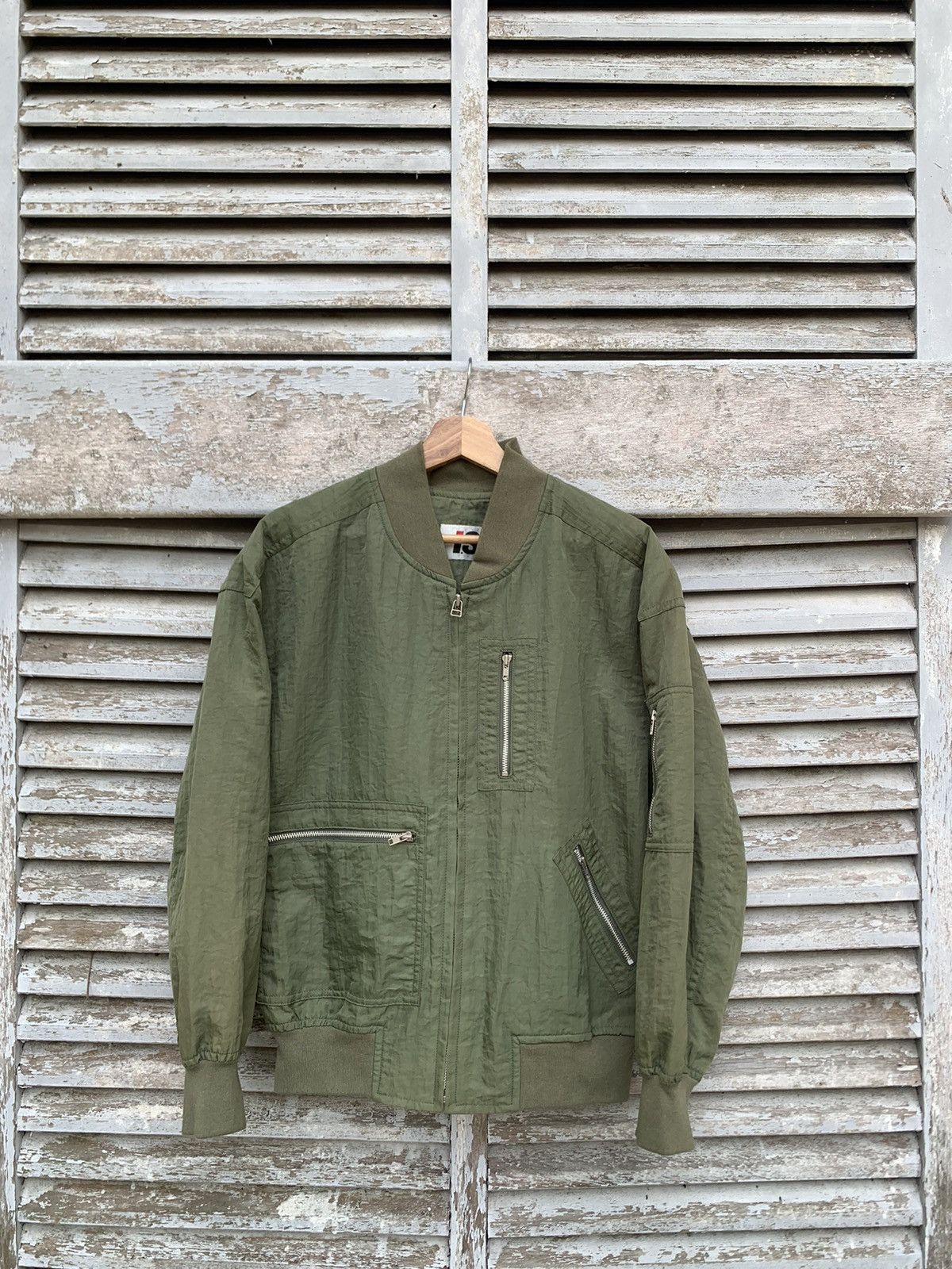Issey Miyake 👹ISSEY MIYAKE BIG LOGO BOMBER JACKET Size US M / EU 48-50 / 2 - 6 Thumbnail