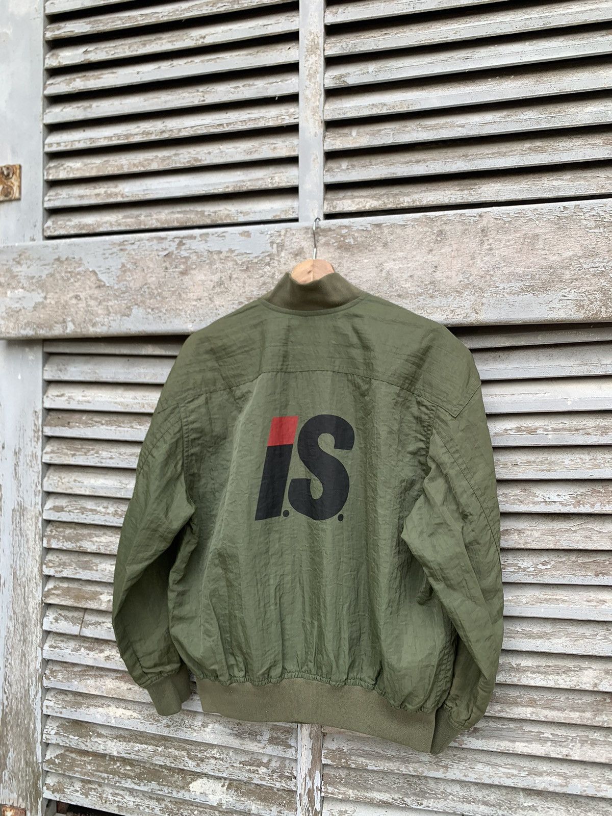 👹ISSEY MIYAKE BIG LOGO BOMBER JACKET