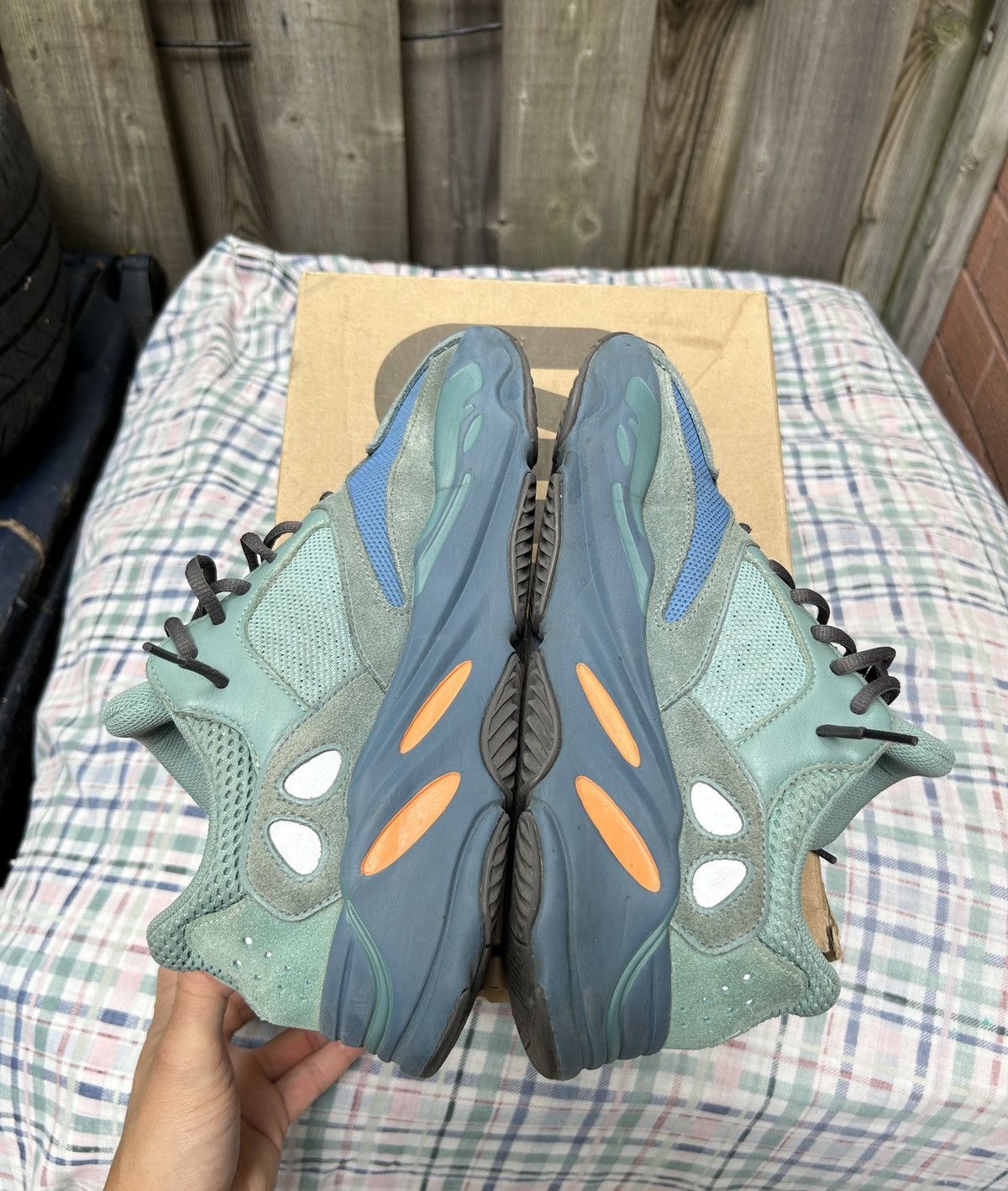 Adidas × Kanye West Adidas Yeezy Boost 700 “ Faded Azure “ Size US 10 / EU 43 - 5 Thumbnail