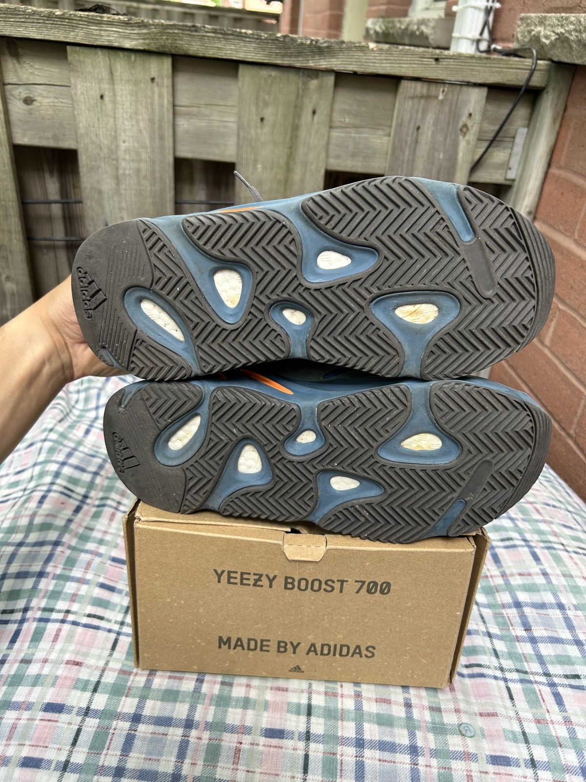 Adidas × Kanye West Adidas Yeezy Boost 700 “ Faded Azure “ Size US 10 / EU 43 - 6 Thumbnail