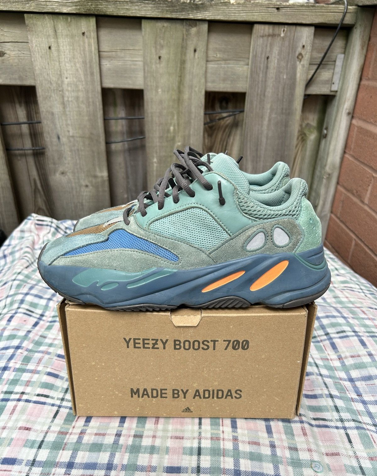Adidas × Kanye West Adidas Yeezy Boost 700 “ Faded Azure “ Size US 10 / EU 43 - 7 Thumbnail