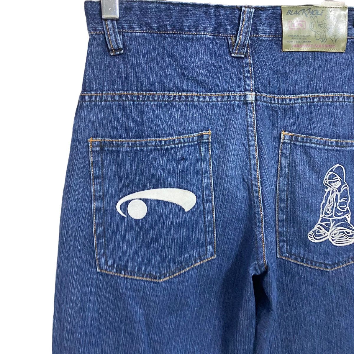 JNCO Black Hole Massive Massimo Denim Skater Pants Size US 29 - 10 Thumbnail