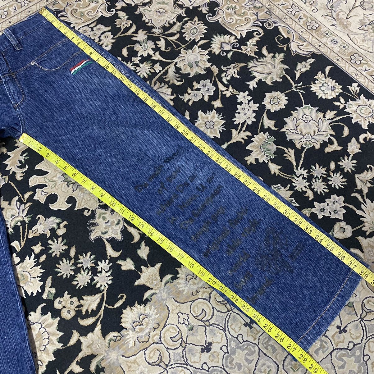 JNCO Black Hole Massive Massimo Denim Skater Pants Size US 29 - 19 Thumbnail