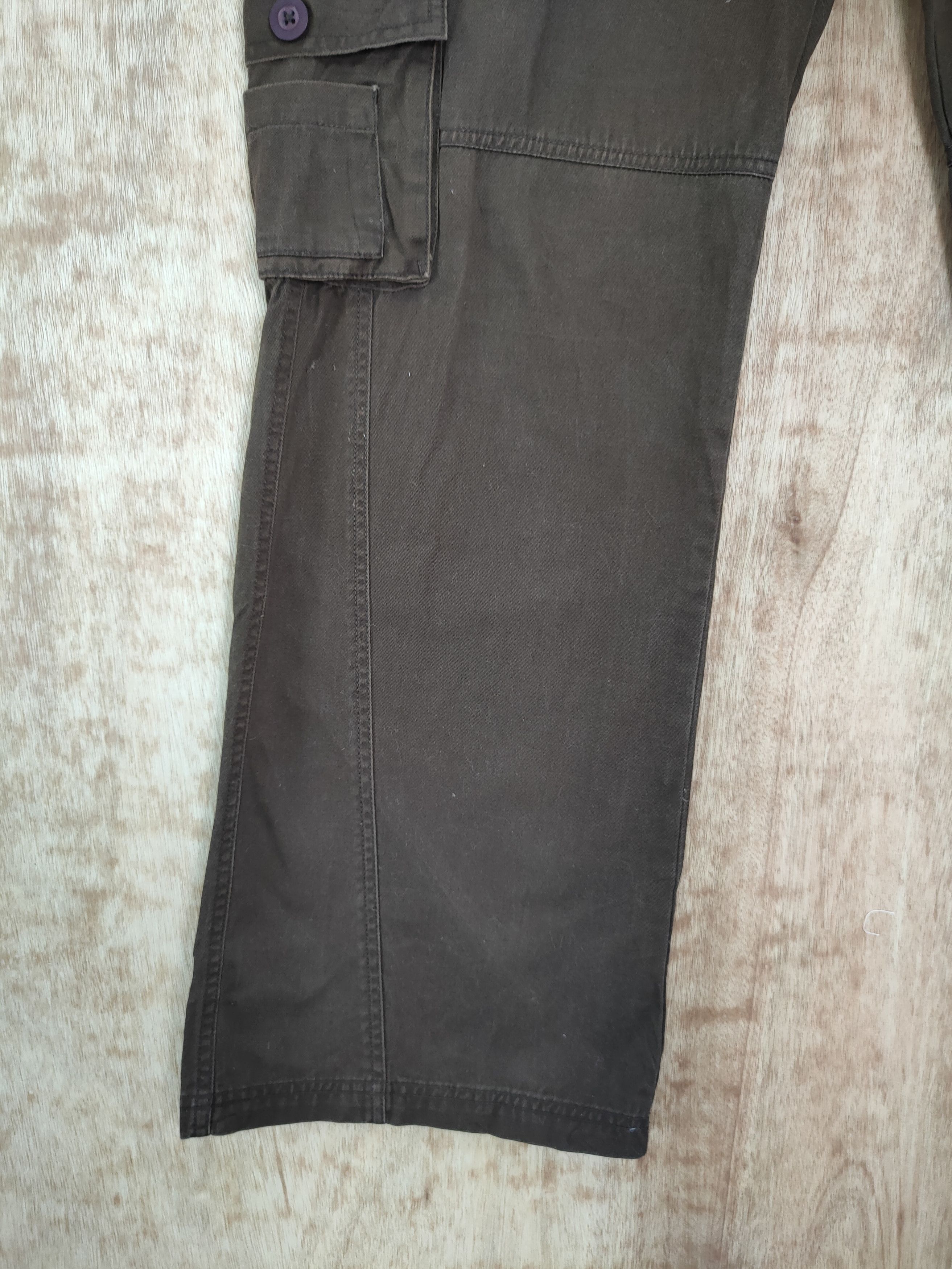 Japanese Brand DL Natural Reflection brown vintage cargo pants #943 Size 36" / US 14 / IT 50 - 2 Thumbnail