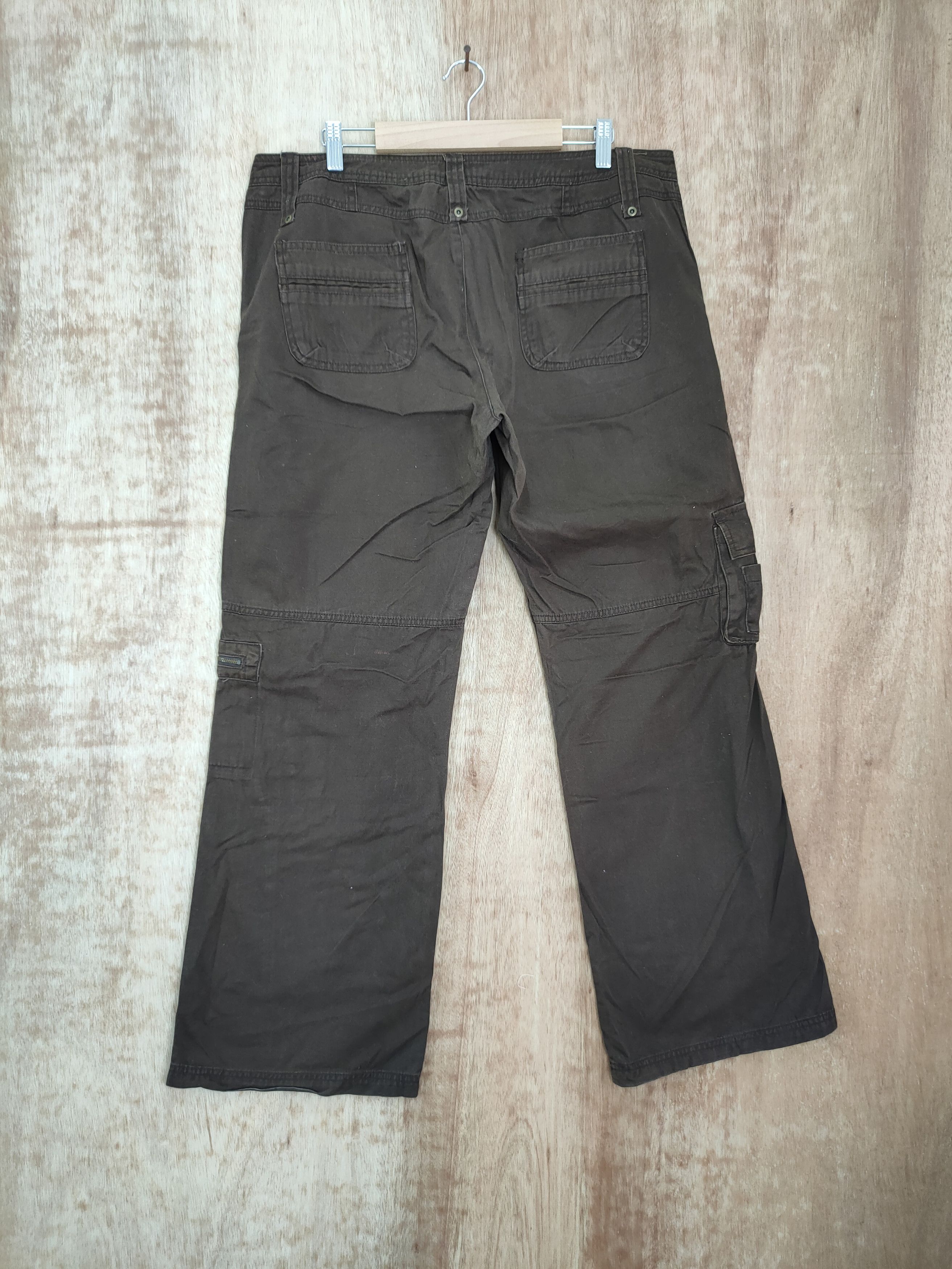 Japanese Brand DL Natural Reflection brown vintage cargo pants #943 Size 36" / US 14 / IT 50 - 7 Thumbnail